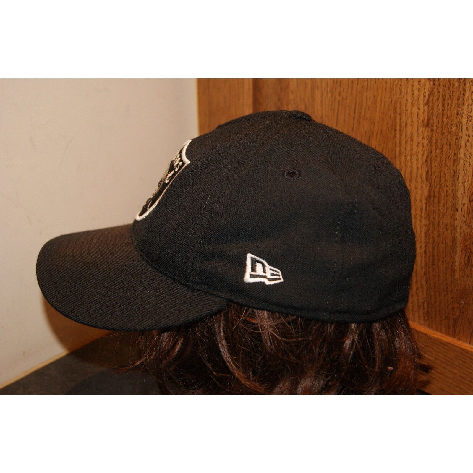 New Era VTG Oakland LA Raiders Wool New Era Low Profile Sz 7 1/8 USA Size ONE SIZE - 4 Thumbnail