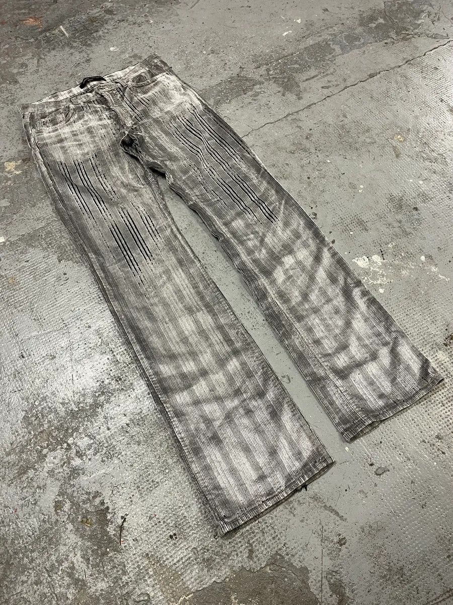 Versace AW2003 Versace Raw Velvet Distressed Grey Pants Size US 32 / EU 48 - 5 Thumbnail