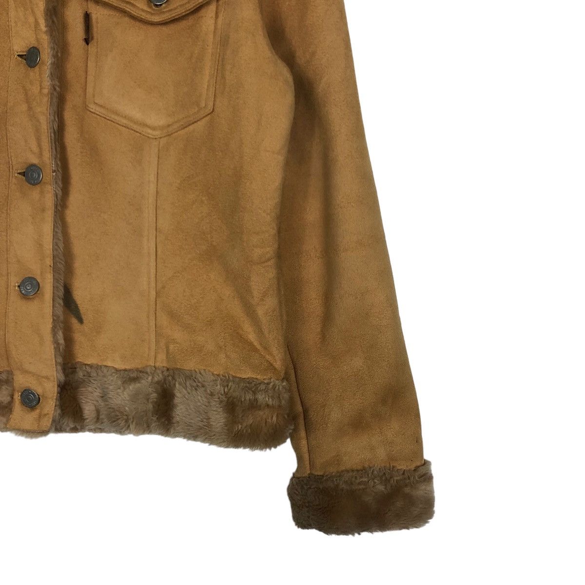 Japanese Brand 🔥Vintage Suede Jacket Mink Fur Lining Pink House Japan Size US L / EU 52-54 / 3 - 5 Thumbnail