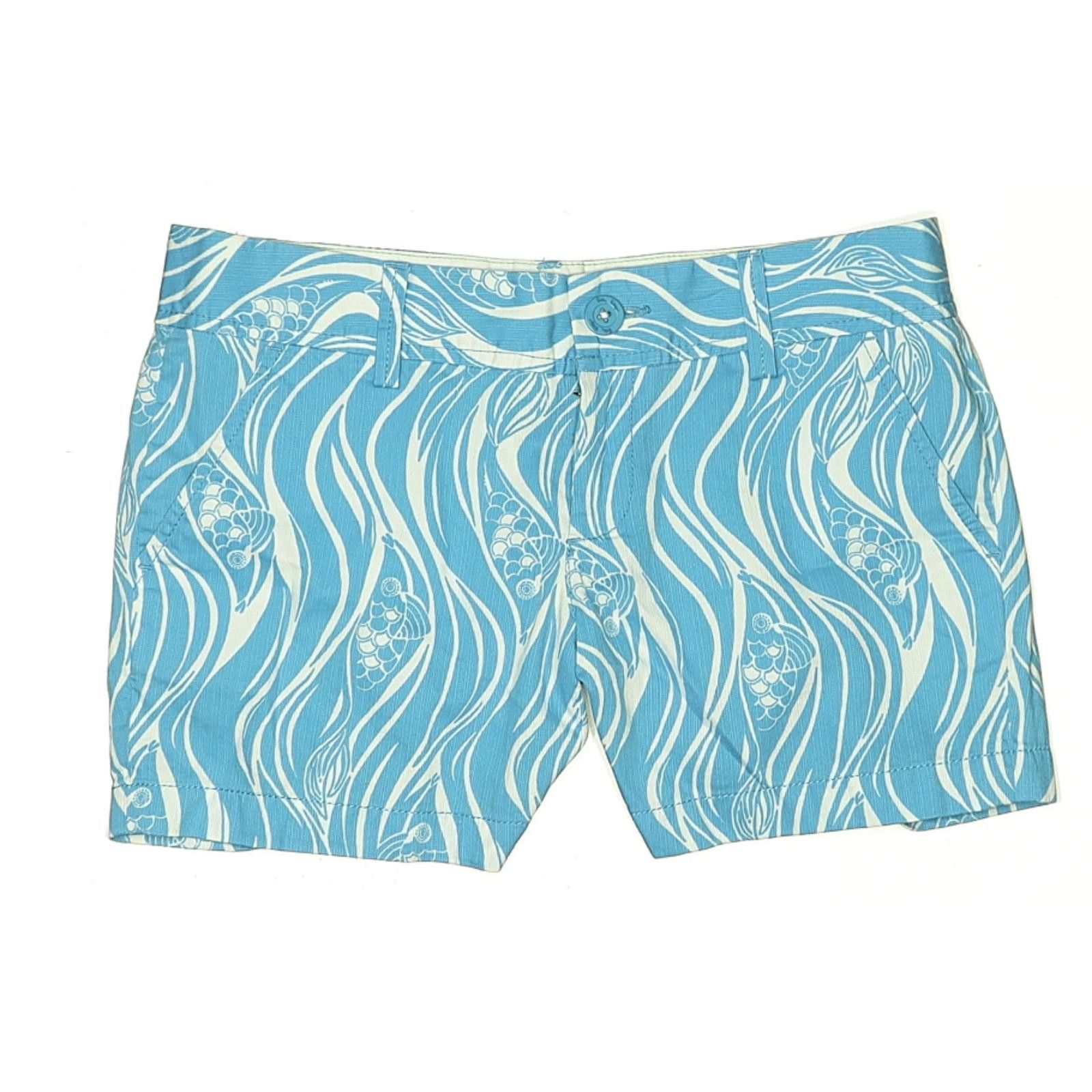 Other Lilly Pulitzer Blue Paisley Print Shorts Size 4 Size 27" / US 4 / IT 40 - 1 Thumbnail