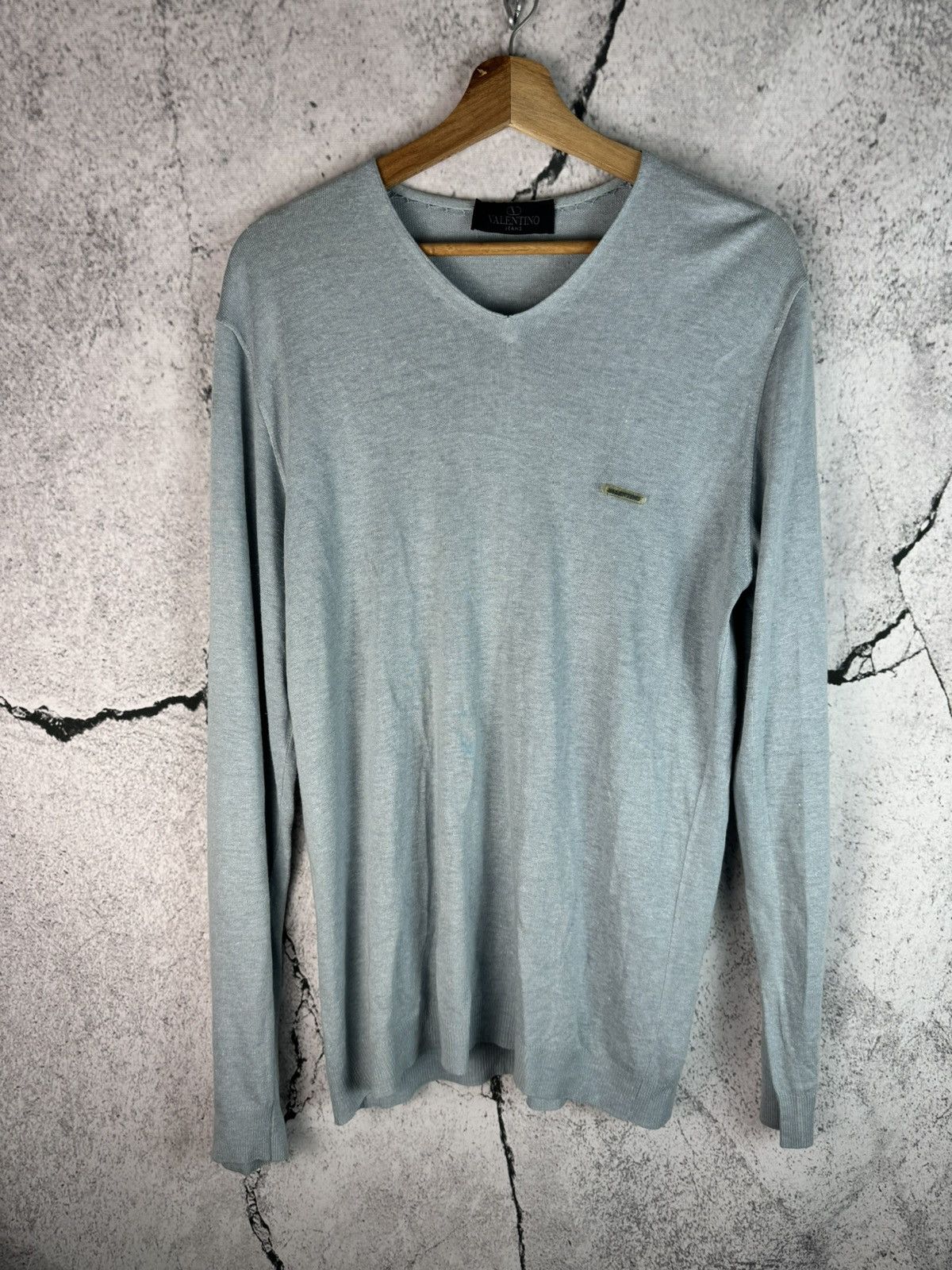 Valentino Vintage Valentino Garavani Jeans Wear Old Money Knit Sweater Size US L / EU 52-54 / 3 - 1 Thumbnail