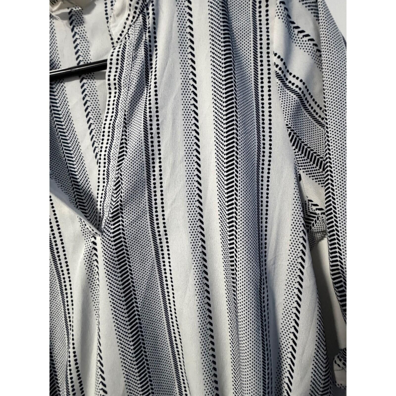 Other Hint of Blush Striped Tunic Dress Womens Medium White Blue Size M / US 6-8 / IT 42-44 - 2 Thumbnail