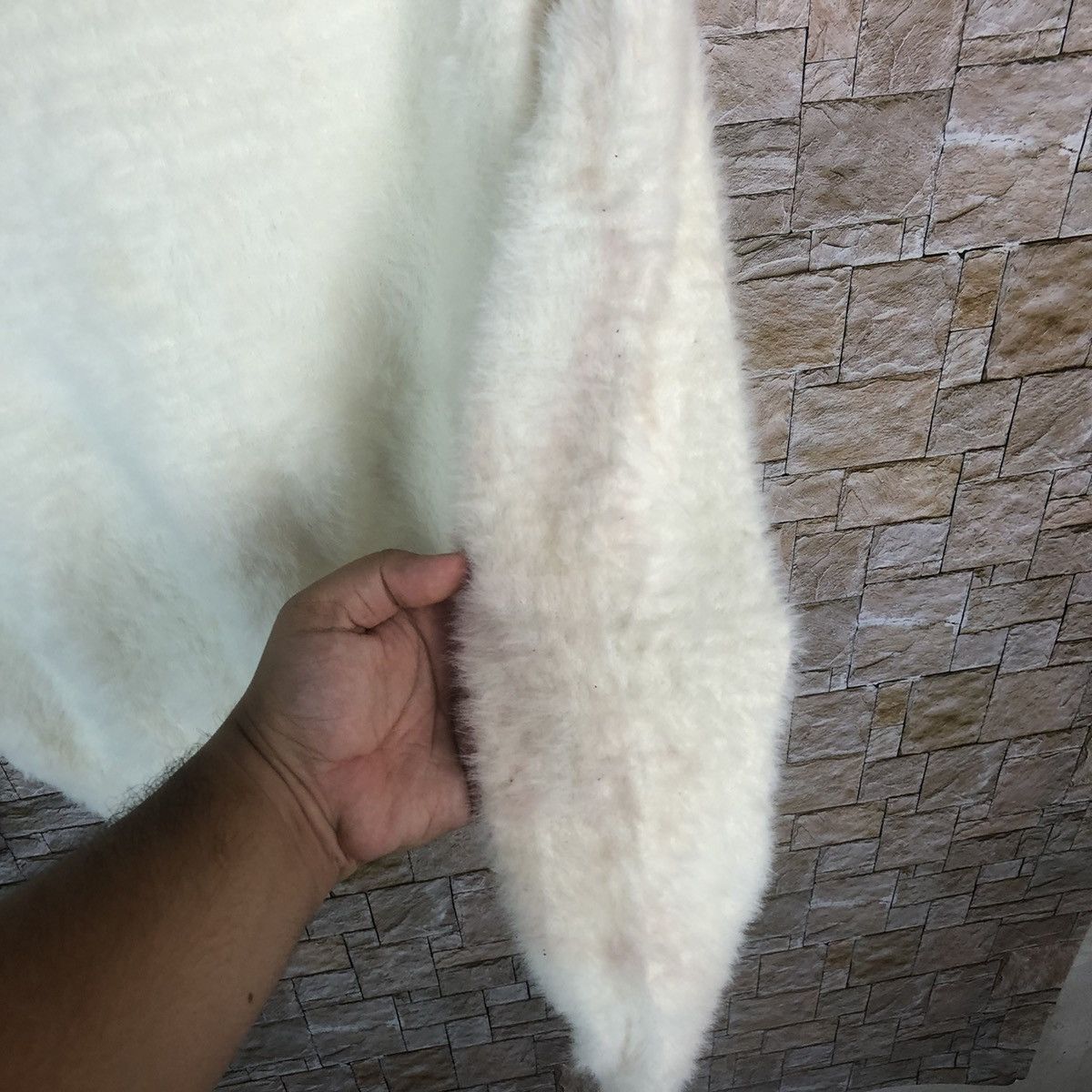 Homespun Knitwear × Japanese Brand Kitonise White Shag Shaggy Fur Mohair Knitwear #A17 Size M / US 6-8 / IT 42-44 - 12 Thumbnail