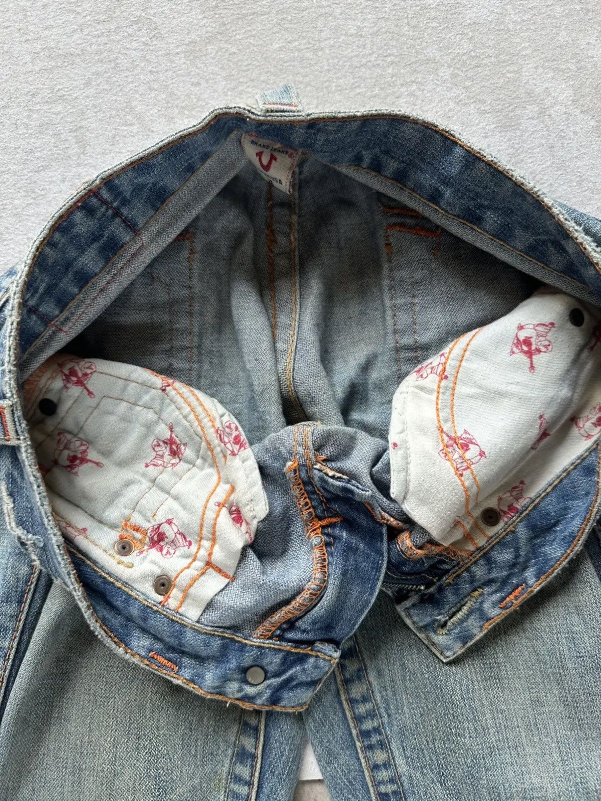 True Religion FLARED 🔥Vintage TRUE RELIGION Jean JOEY Ripped Denim Pants Size US 29 - 8 Thumbnail