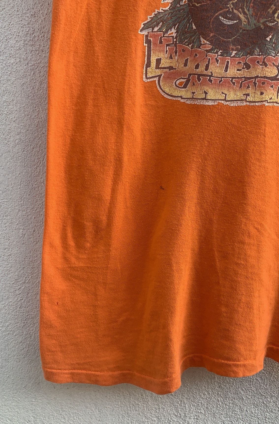 Vintage Vintage 1970s Happiness is Cannabis Weed T-shirt Size US M / EU 48-50 / 2 - 8 Thumbnail