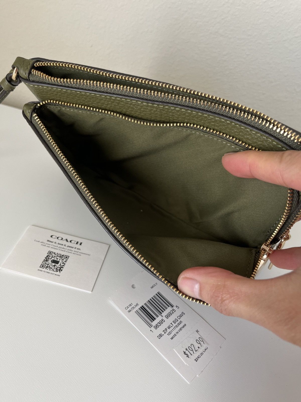 Coach Coach large double zip wristlet Size ONE SIZE - 7 Thumbnail