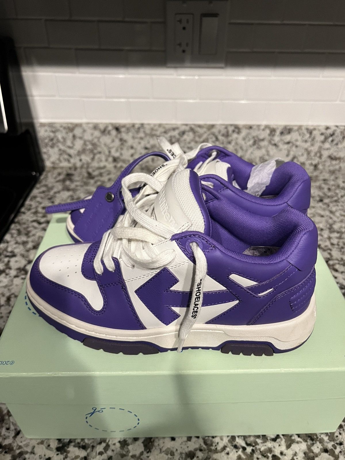 Off-White Off white out of office Purple And White Size US 7 / IT 37 - 4 Thumbnail