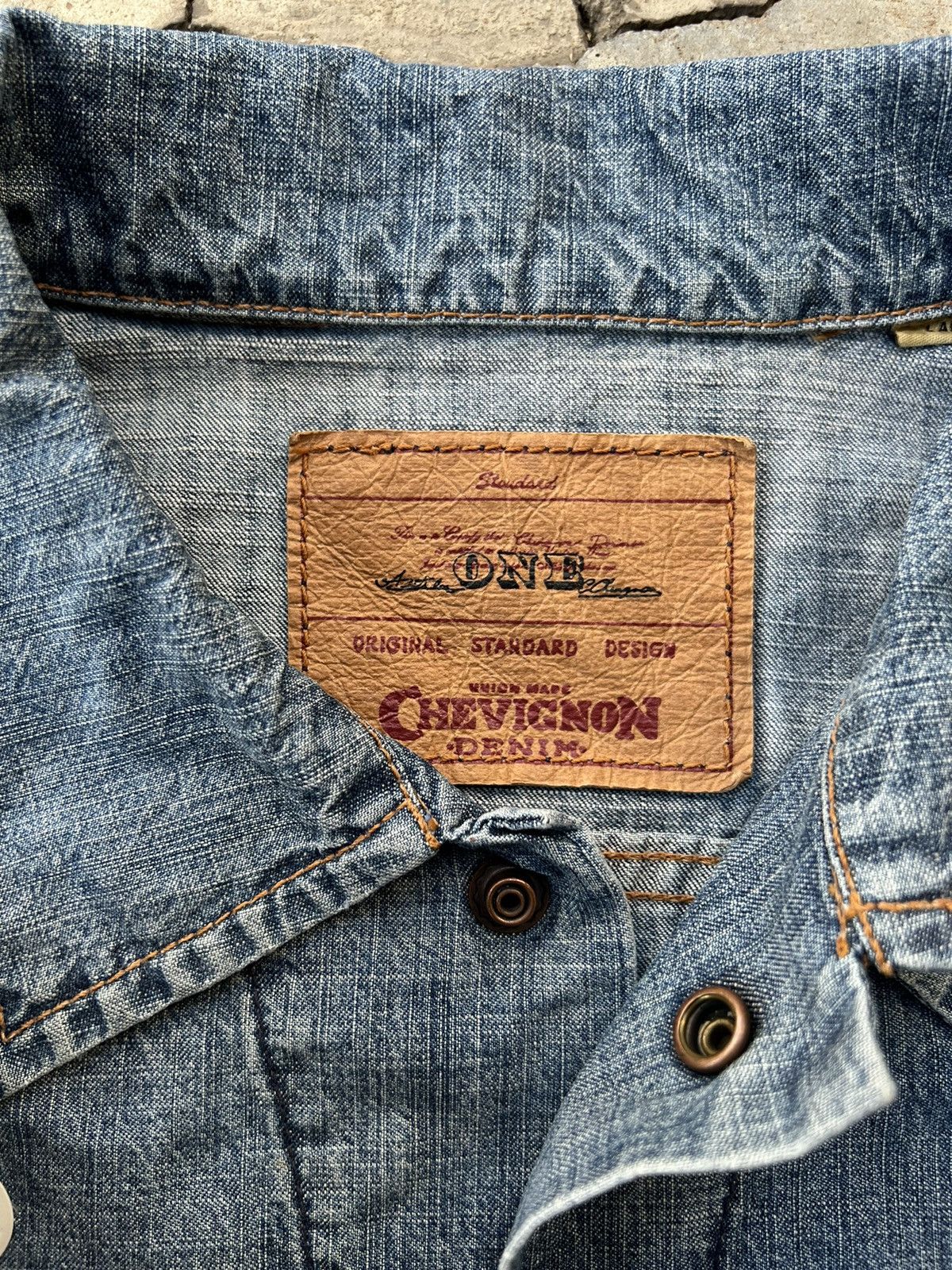 Vintage Vintage Chevignon Denim Jacket Distressed Grunge Size US M / EU 48-50 / 2 - 8 Thumbnail