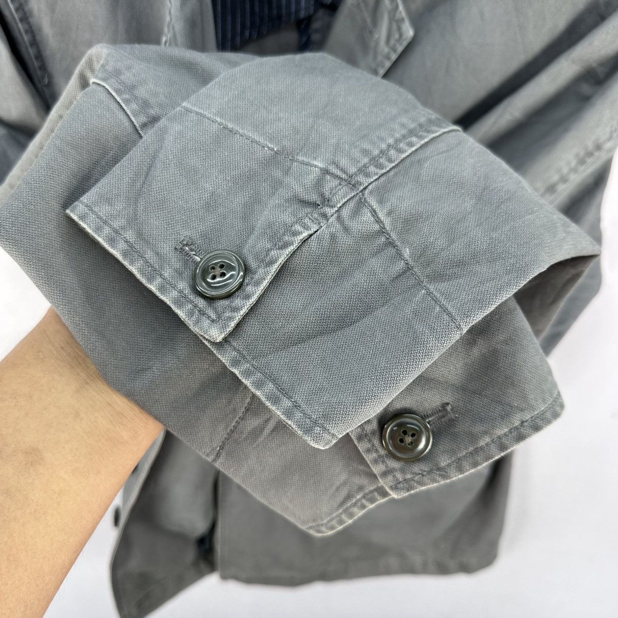 Japanese Brand Vintage 90's First Down Cotton Canvas Jacket Size US L / EU 52-54 / 3 - 11 Thumbnail