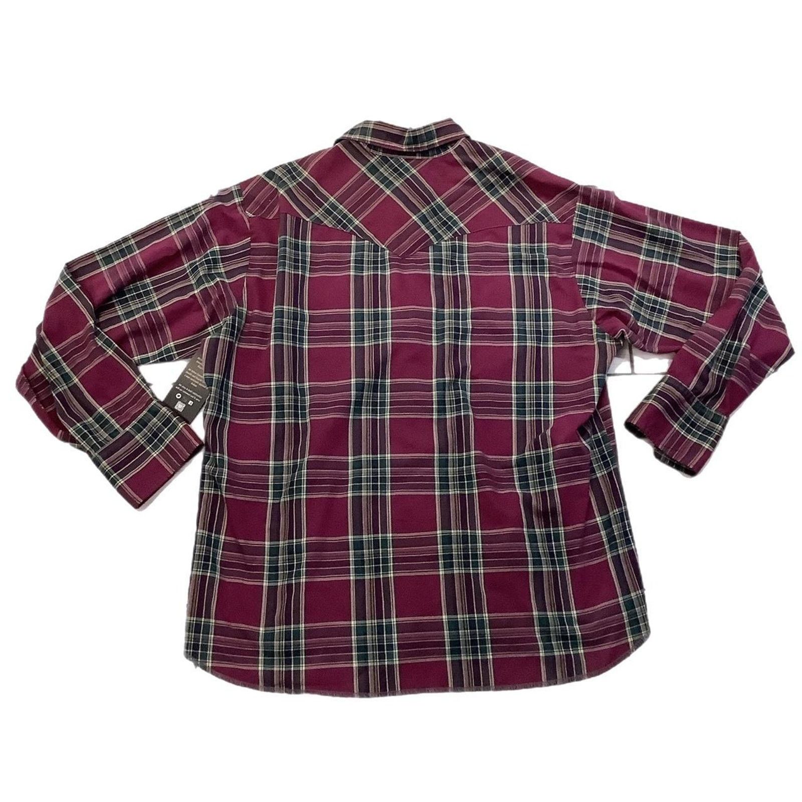 Wrangler 90s Wrangler Plaid Long Sleeve shirt Size US XL / EU 56 / 4 - 2 Thumbnail