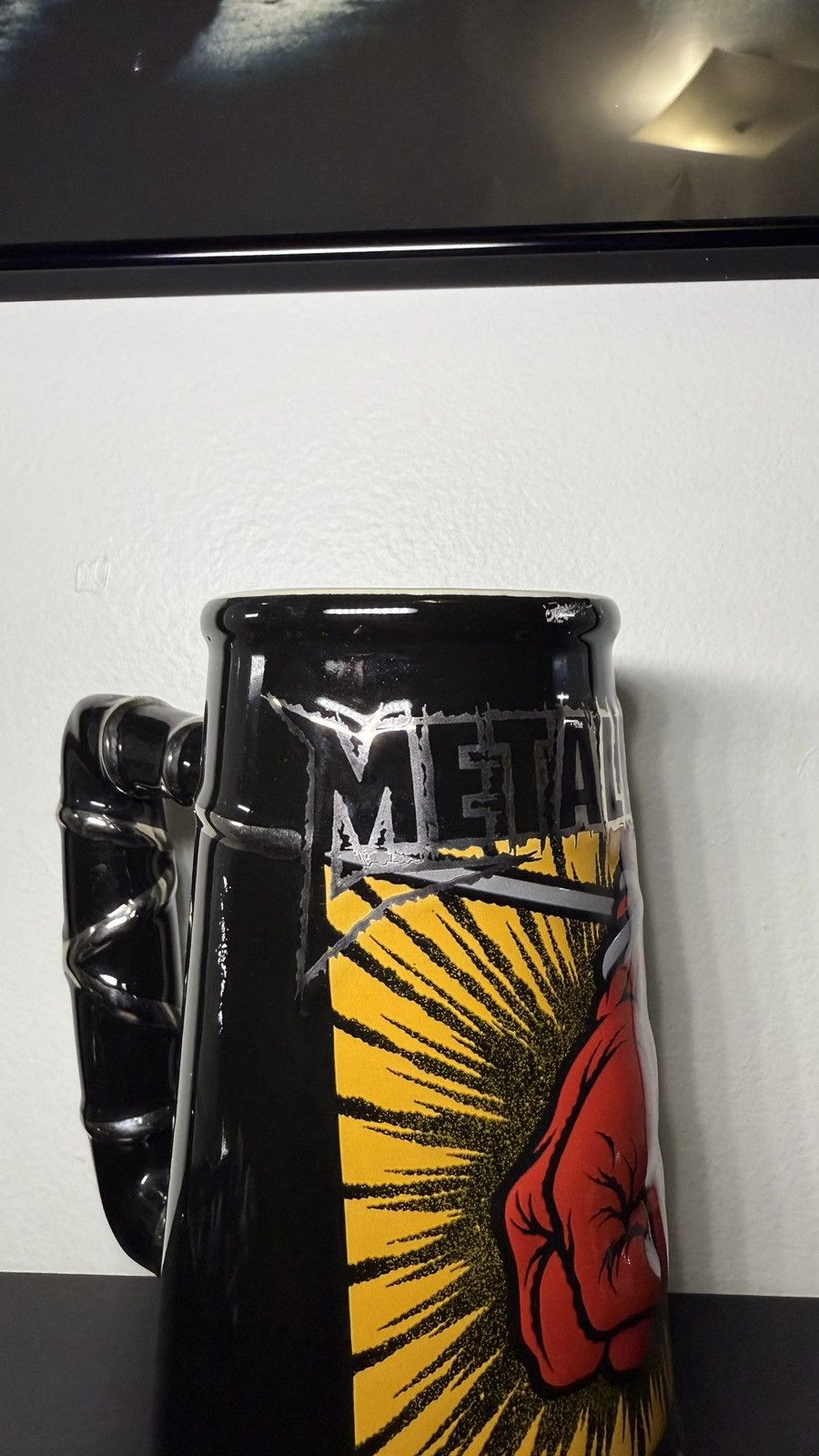 Other Rare Vintage 2002 Metallica Ceramic Stein Beer Mug 7” Tall Size ONE SIZE - 2 Thumbnail