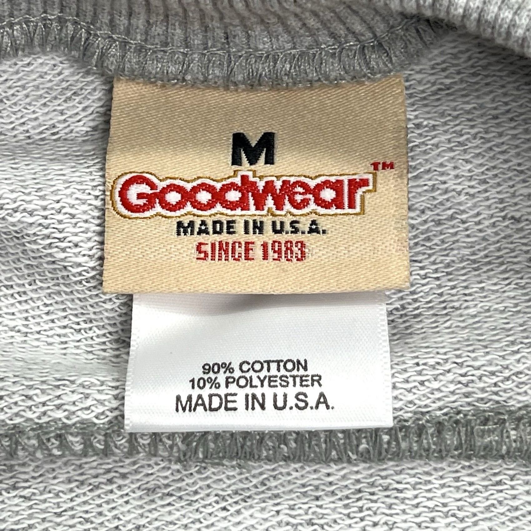 Vintage Goodwear Sweatshirt Adult Medium Pullover Crewneck Gray USA Sit Tight Slim Size US M / EU 48-50 / 2 - 4 Thumbnail