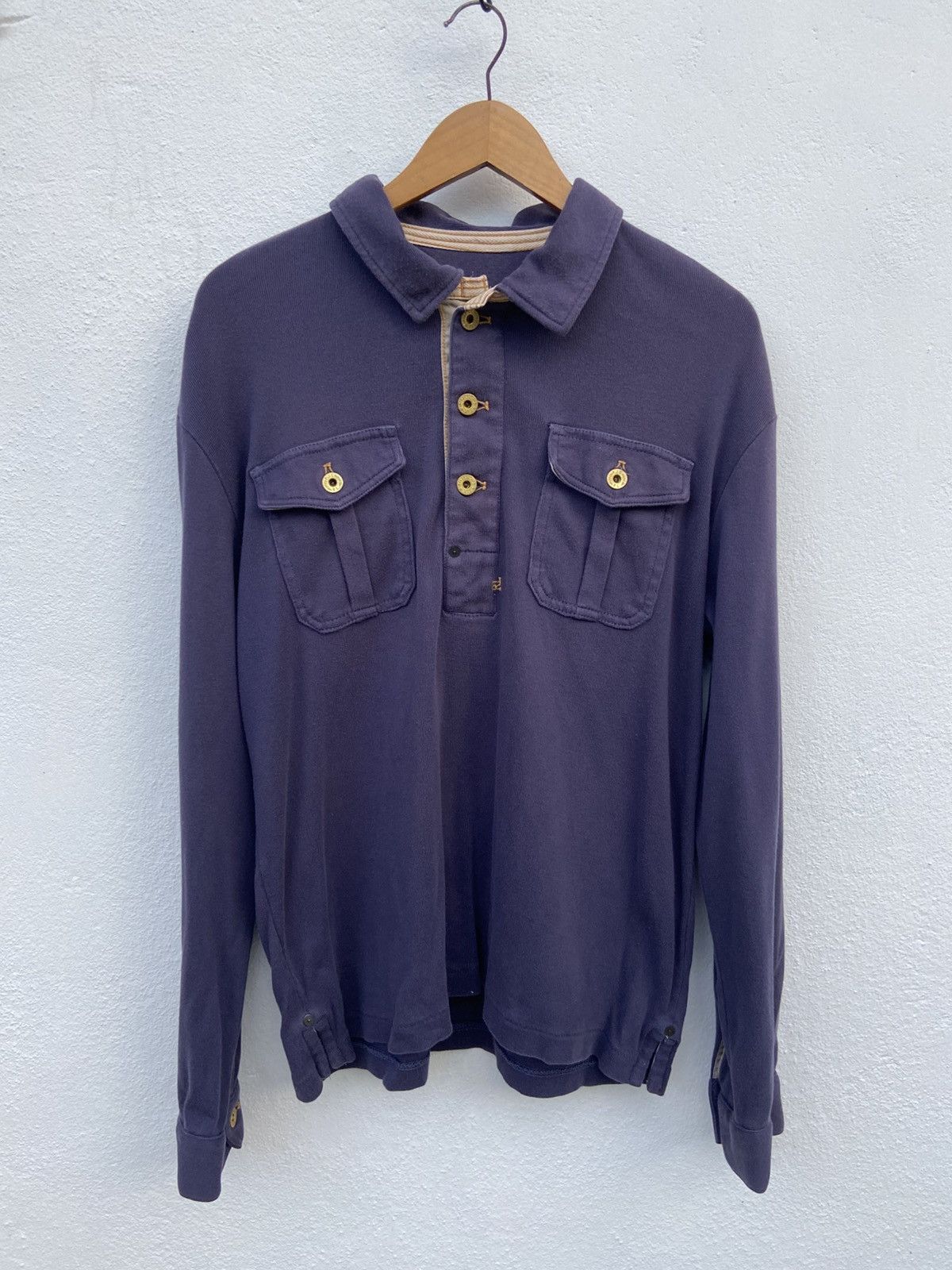 Polo Ralph Lauren 🔥 Vintage POLO Ralph Lauren rugby long sleeve polos Size US XL / EU 56 / 4 - 2 Thumbnail