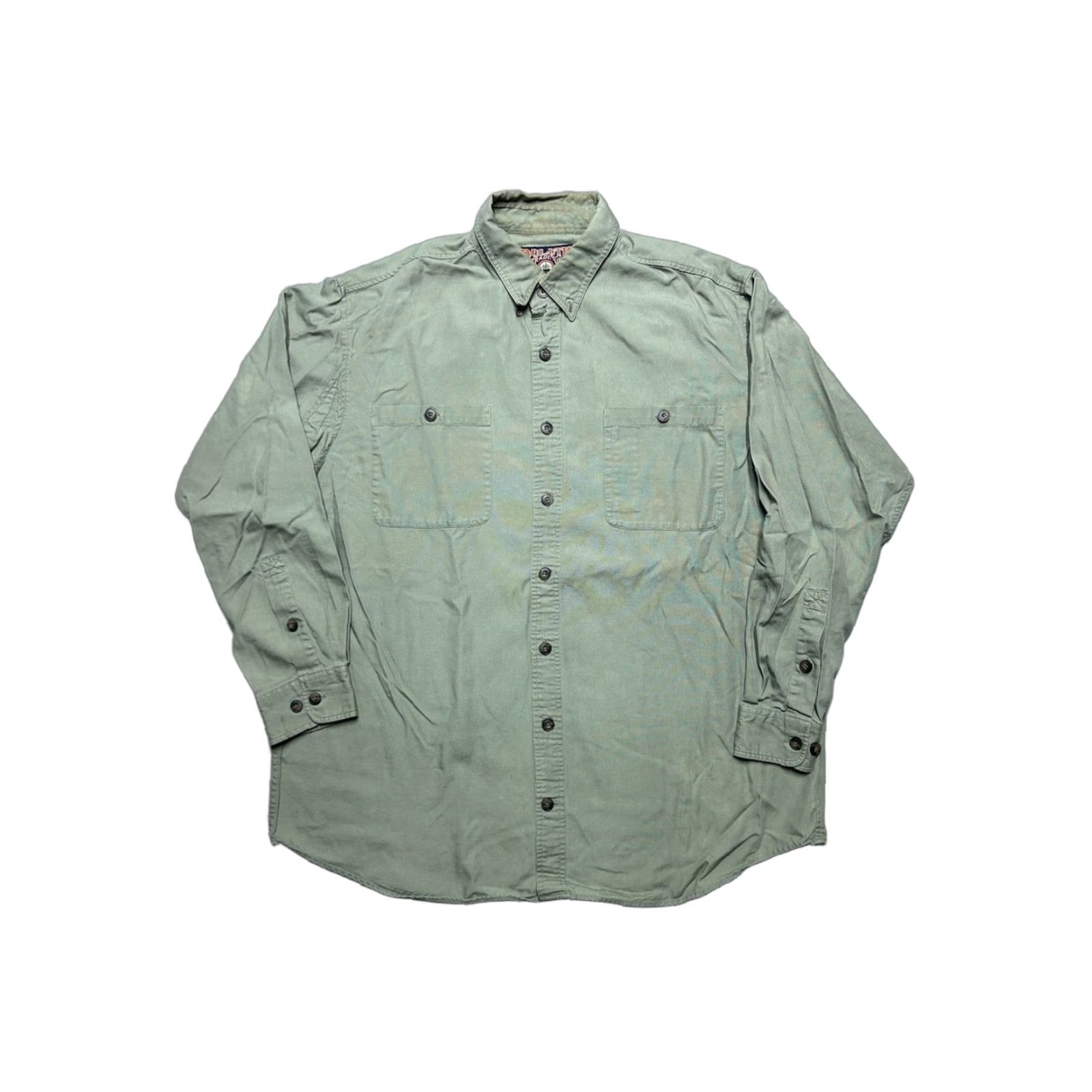 Vintage Duluth Duluth Trading Long Sleeve Button Shirt Cotton Canvas Work Men’s XL Tall Beige Size US XL / EU 56 / 4 - 1 Thumbnail