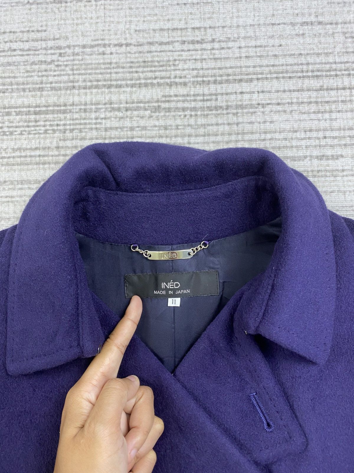 Yohji Yamamoto 🔥Yohji Yamamoto INED Japan Double Collar Wool Coat Jacket Size M / US 6-8 / IT 42-44 - 10 Thumbnail