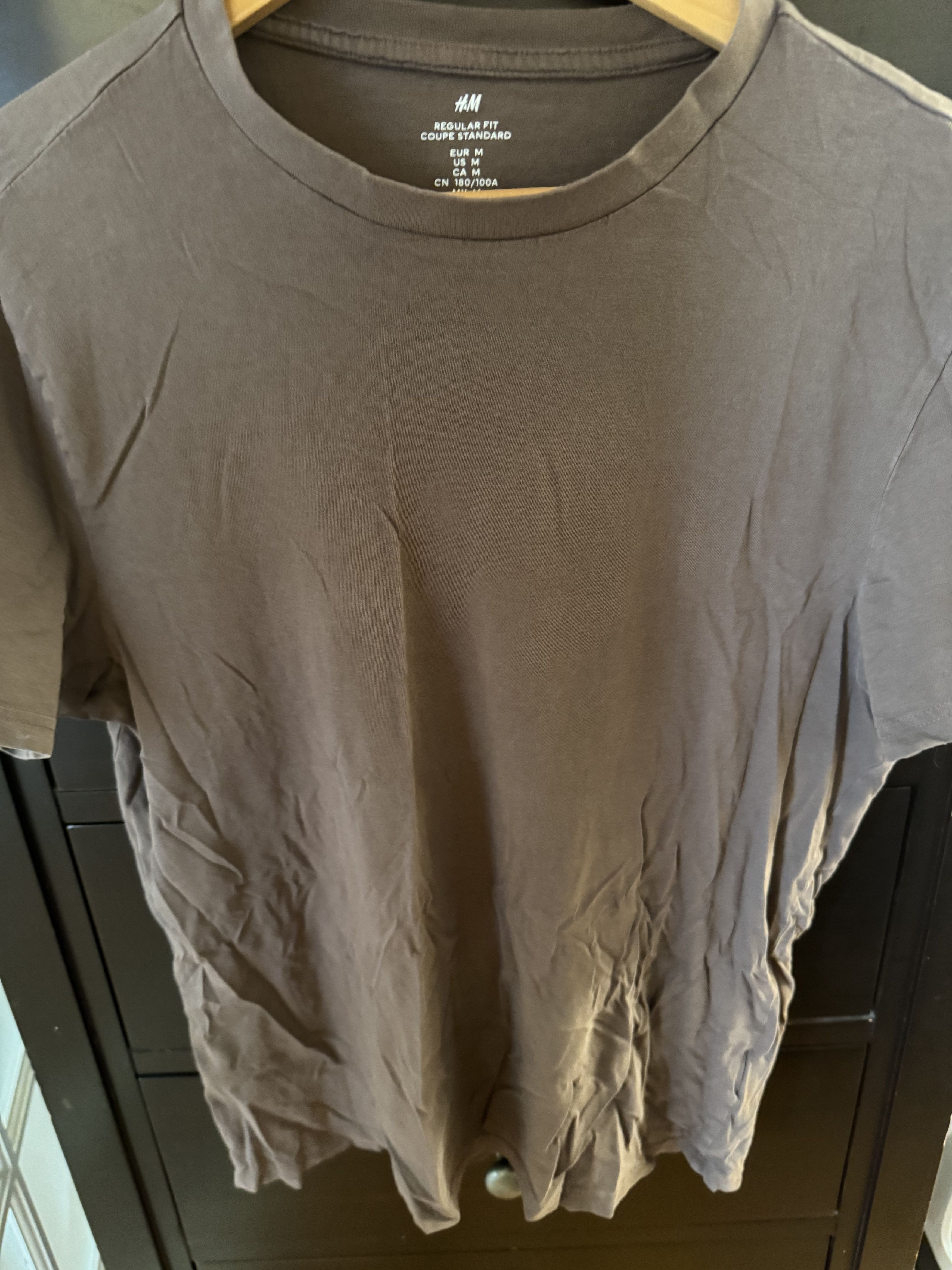 H&M H & M Brown T-Shirt Size US M / EU 48-50 / 2 - 3 Thumbnail