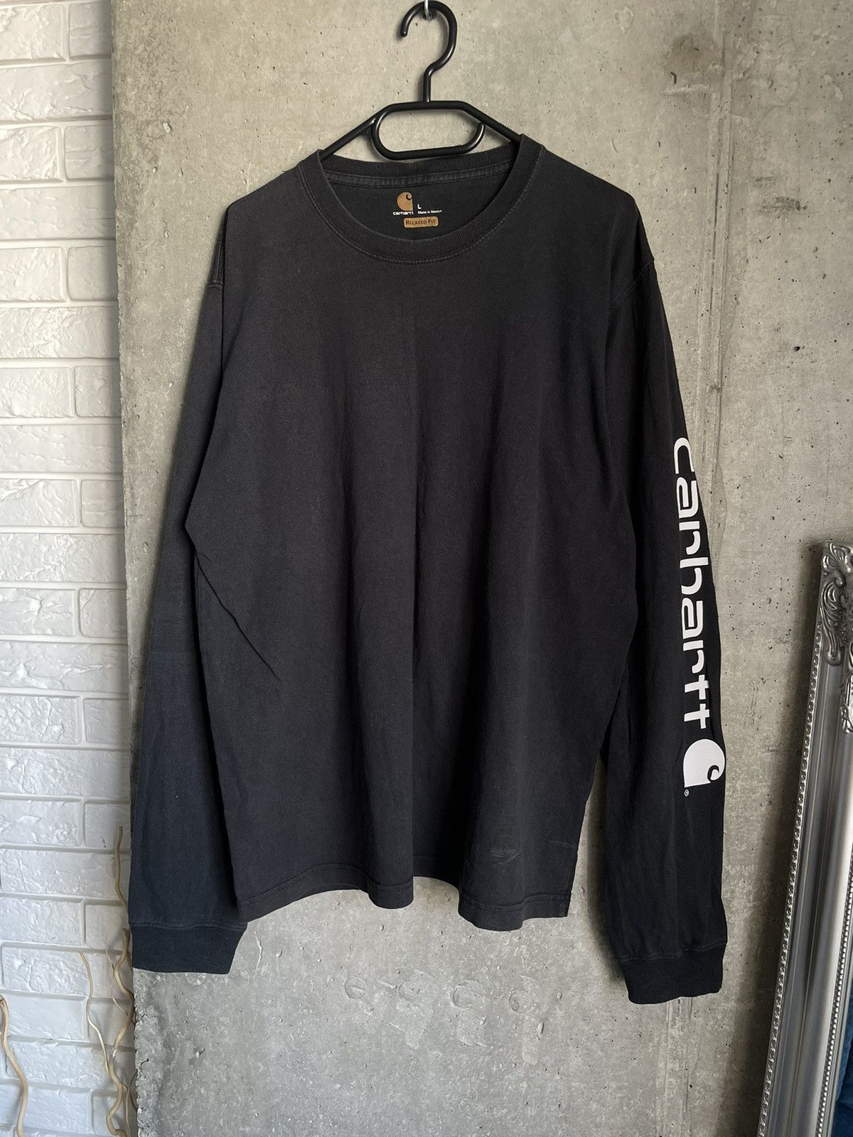 Carhartt Vintage Carhartt Faded Longsleeve Big Logo Workwear Y2k Size US L / EU 52-54 / 3 - 1 Thumbnail