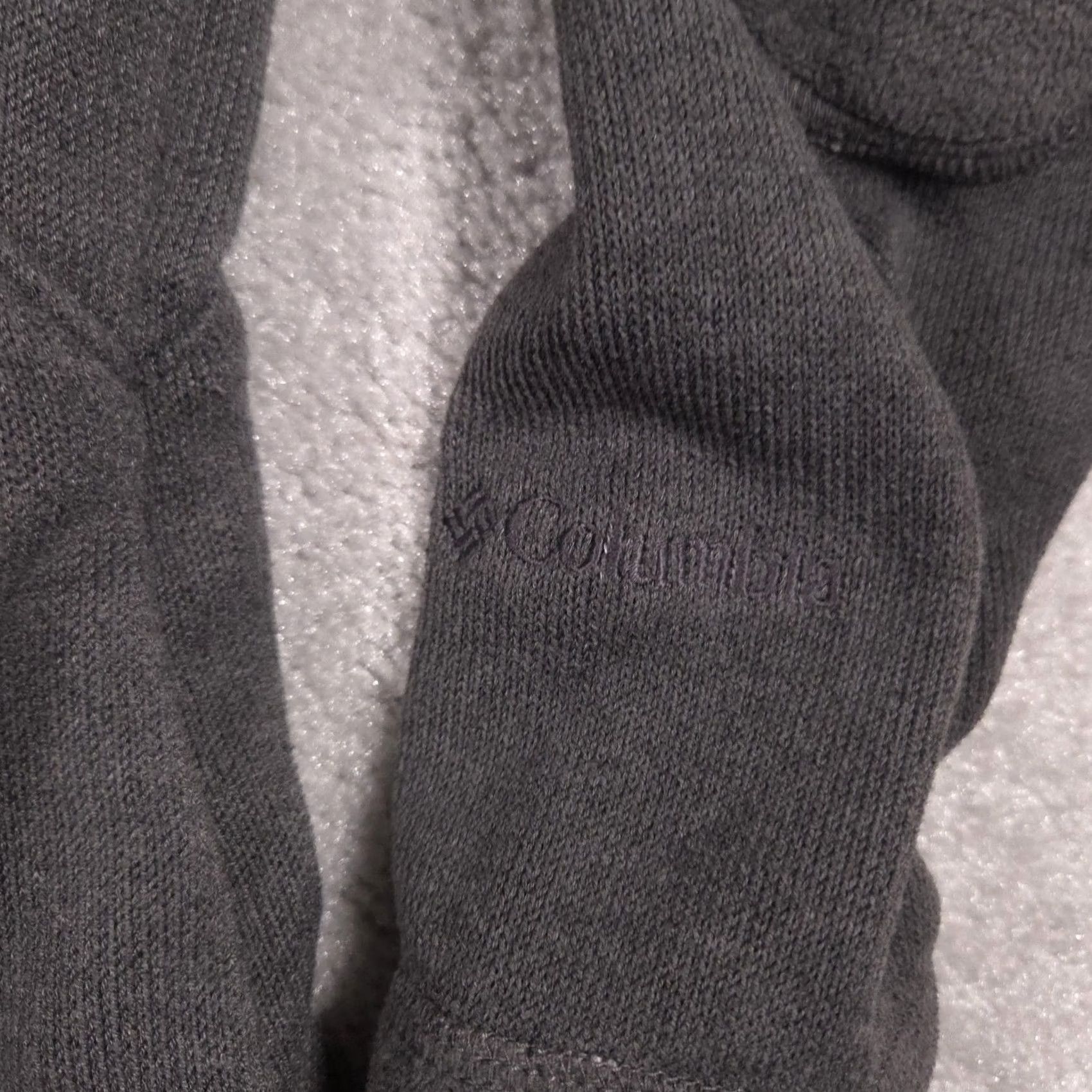 Layer 8 Columbia Fleece Jacket Womens Large Gray Full Zip Outdoor Hiking Layer Warm Size L / US 10 / IT 46 - 6 Thumbnail