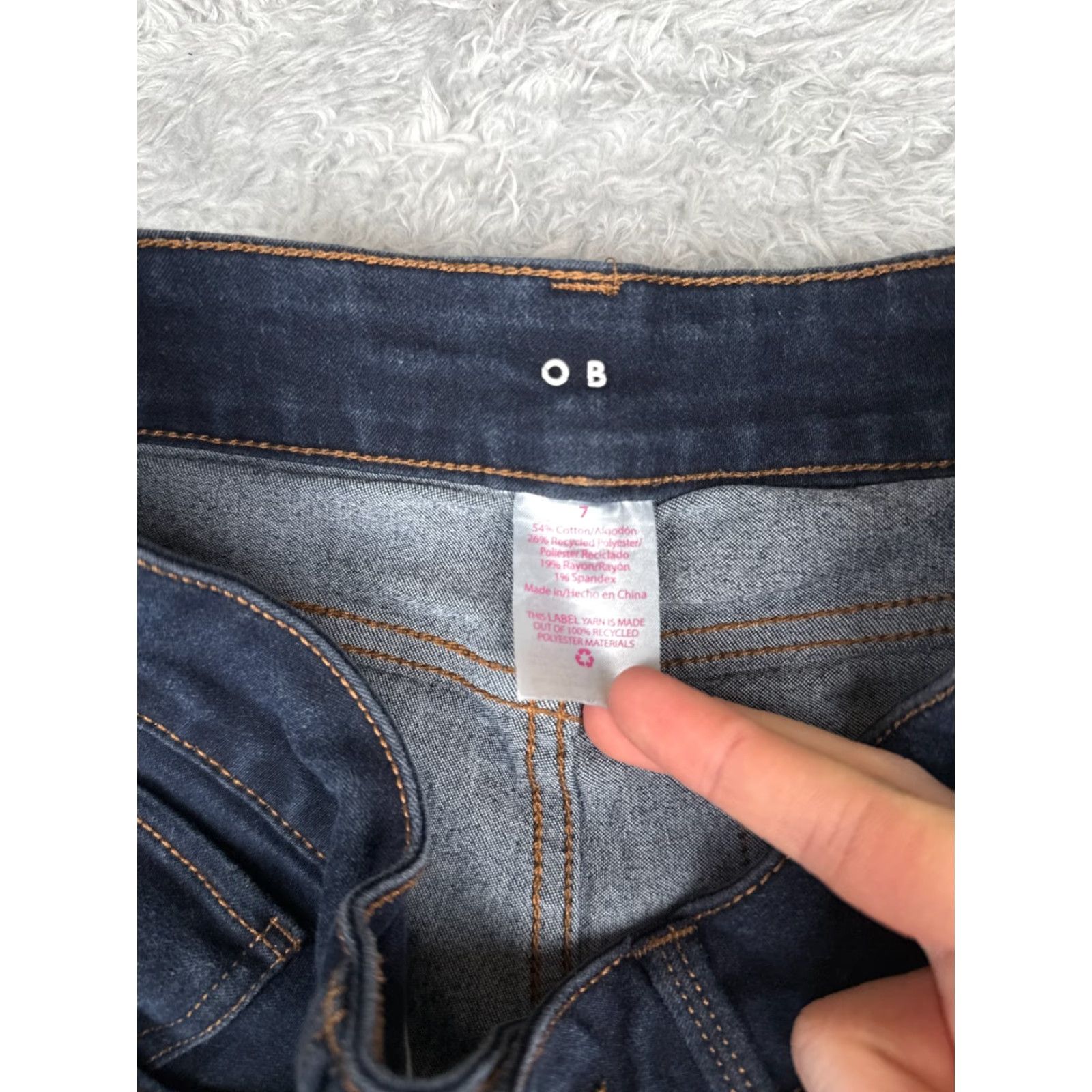 Vintage No Boundaries Jeans Juniors 7 Blue Denim Bootcut Dark Wash 27x30 Cotton Stretch 5-Pocket Womens Regular Size 28" / US 6 / IT 42 - 6 Thumbnail