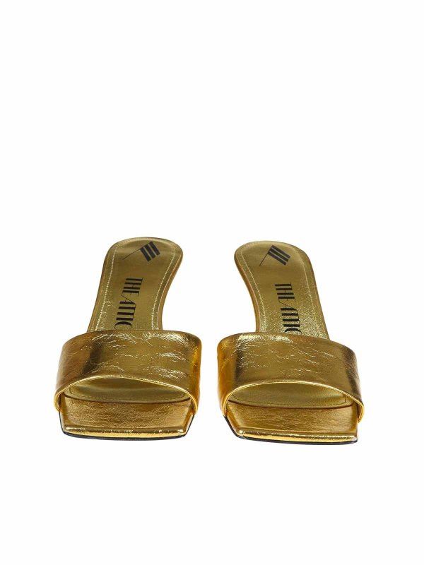The Attico o1mle0526 Cheope Mules in Gold Size US 7.5 / IT 37.5 - 3 Thumbnail