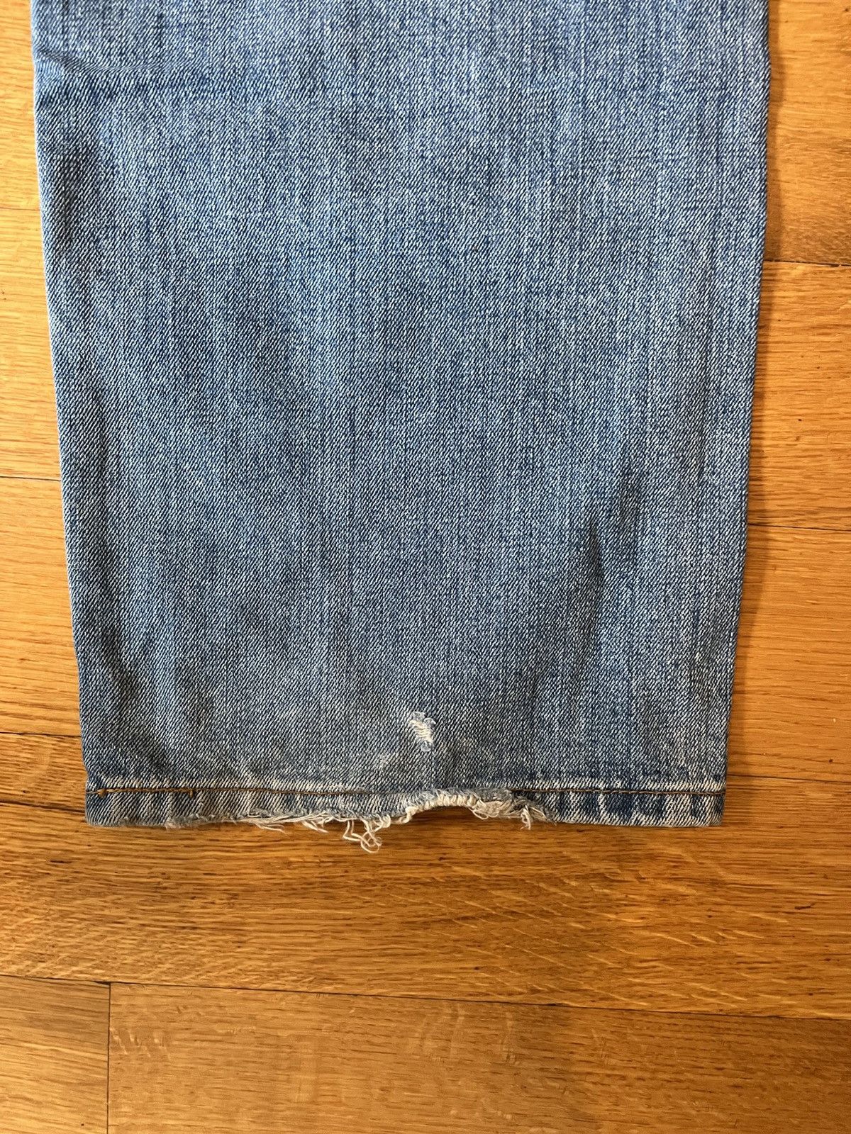 Levi's Sashiko Wide Legged Baggy Blue Denim Size US 36 / EU 52 - 6 Thumbnail