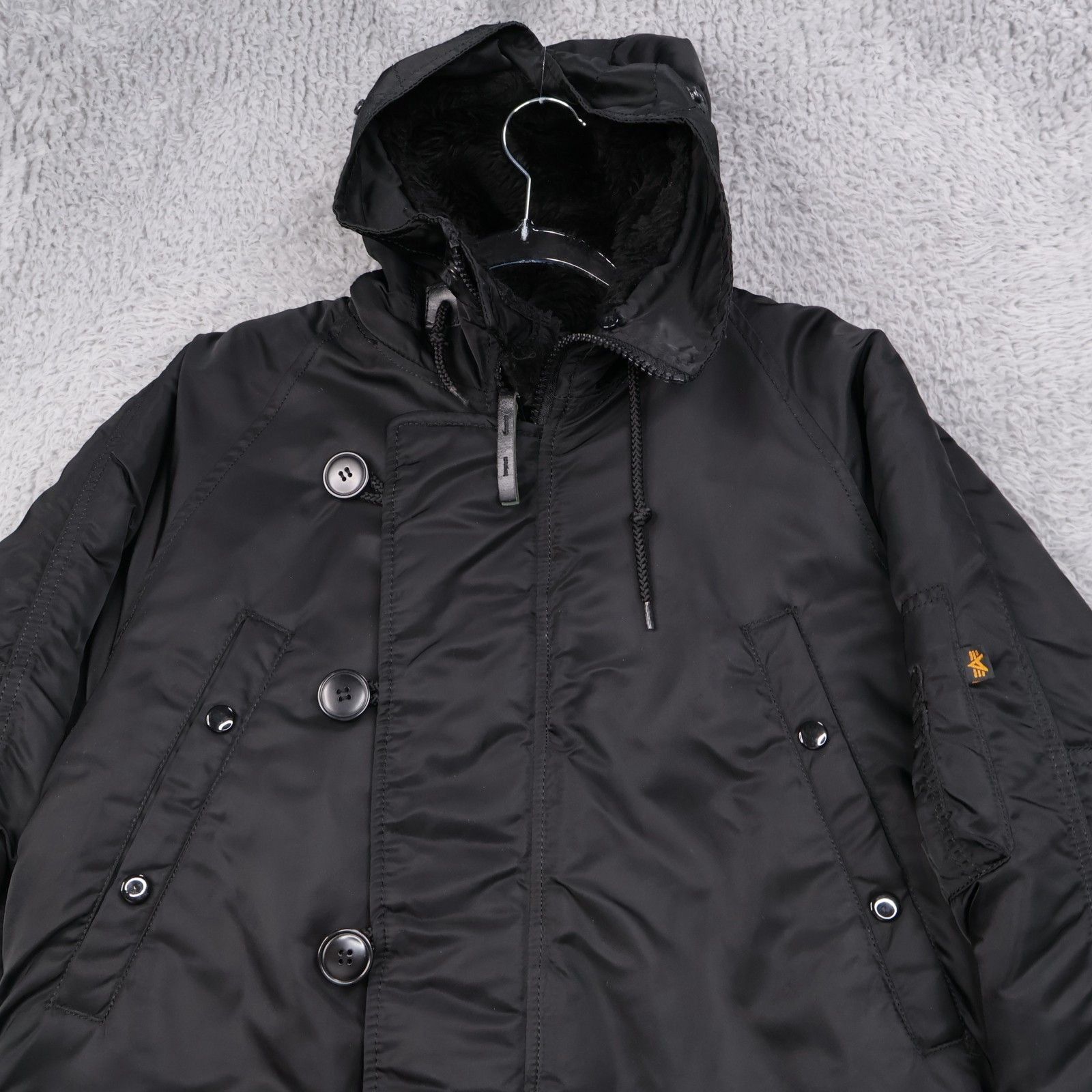 Alpha Industries Parka Type N-3B XS Black Hooded Size US XS / EU 42 / 0 - 2 Thumbnail