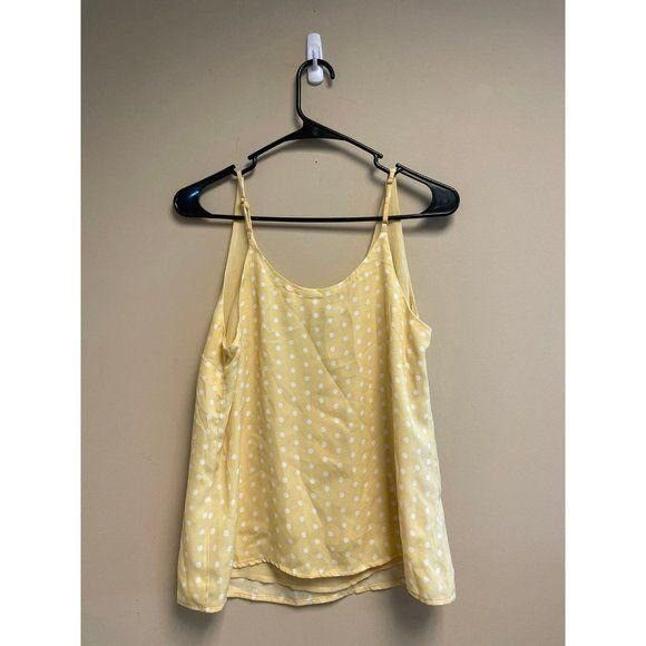 Other Yellow Polka Dot V-Neck Sleeveless Cami Top For Women Size XS / US 0-2 / IT 36-38 - 2 Thumbnail