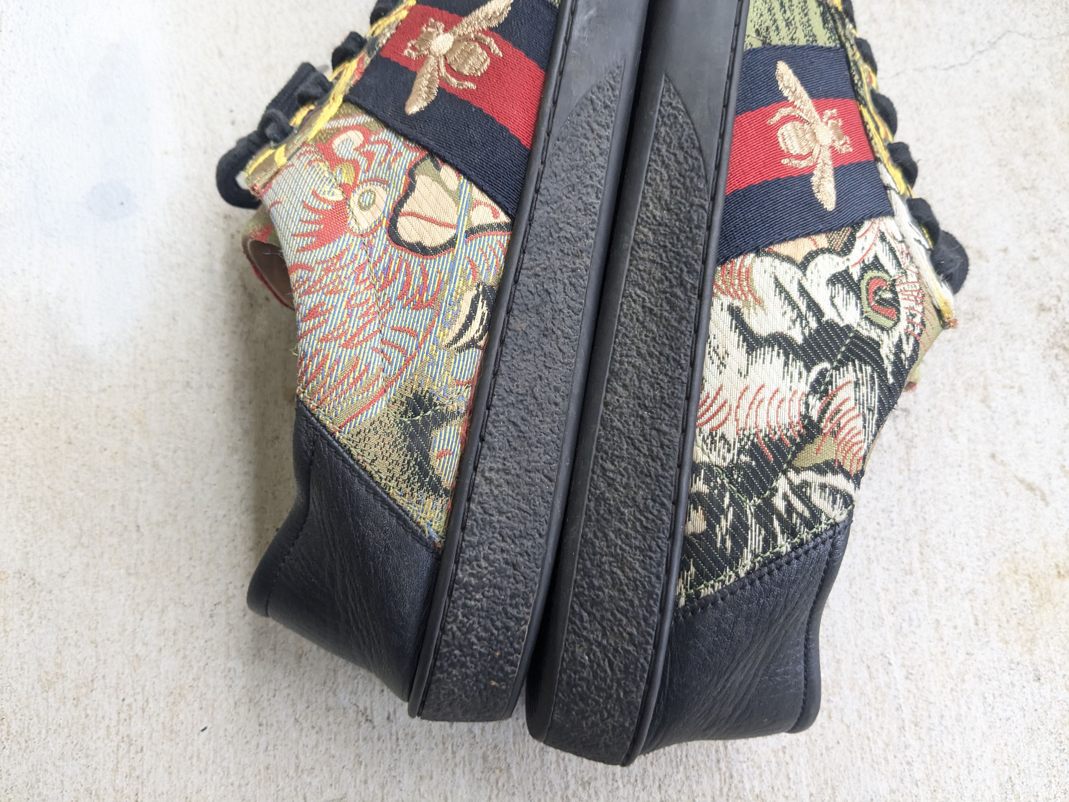 Gucci Gucci Ace Sneakers Silk Jacquard 11 Tiger Size US 11 / EU 44 - 12 Thumbnail