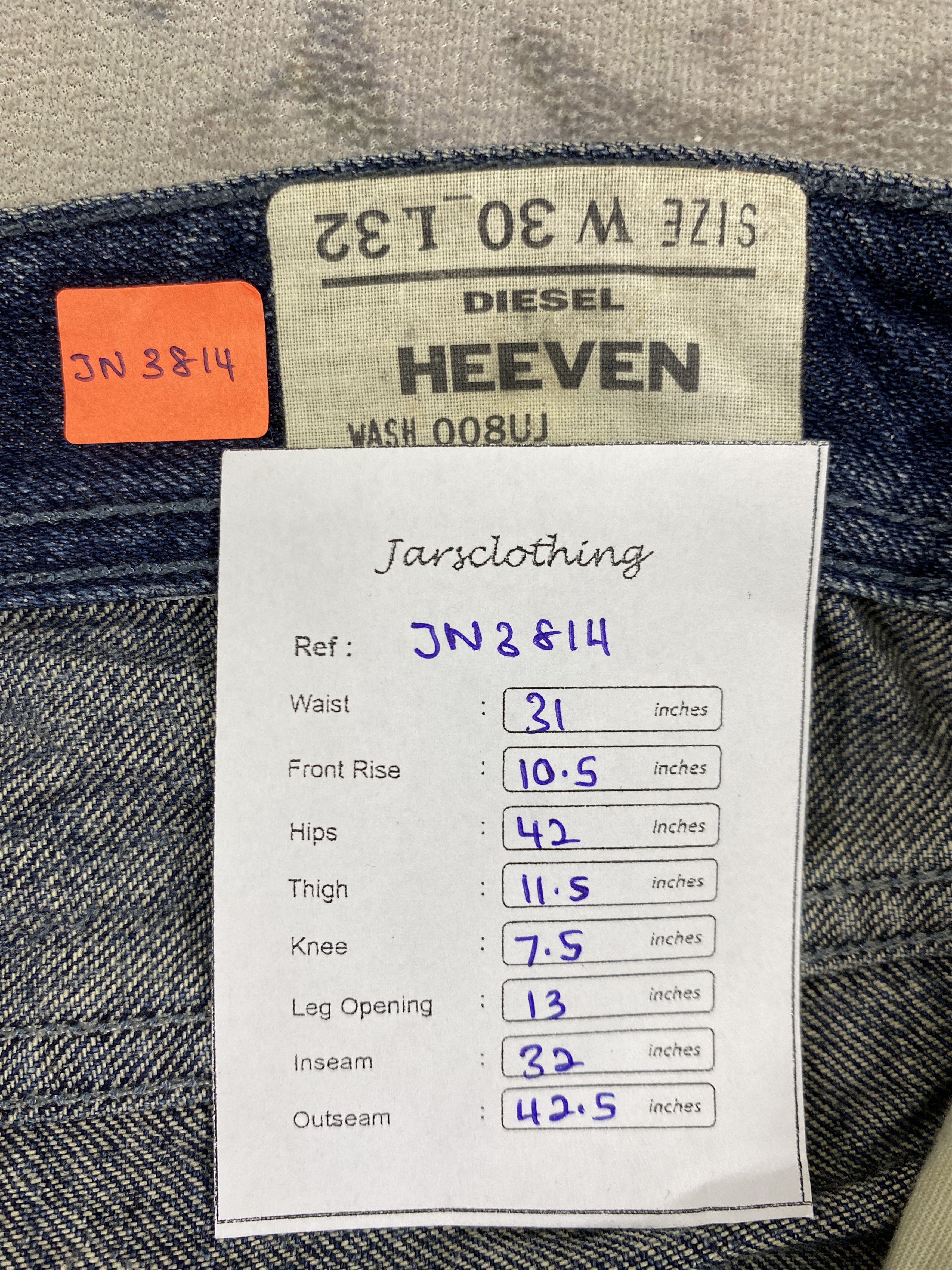 Diesel Vintage Diesel Distressed Blue Jeans 31x32- JN3814 Size US 31 - 8 Thumbnail