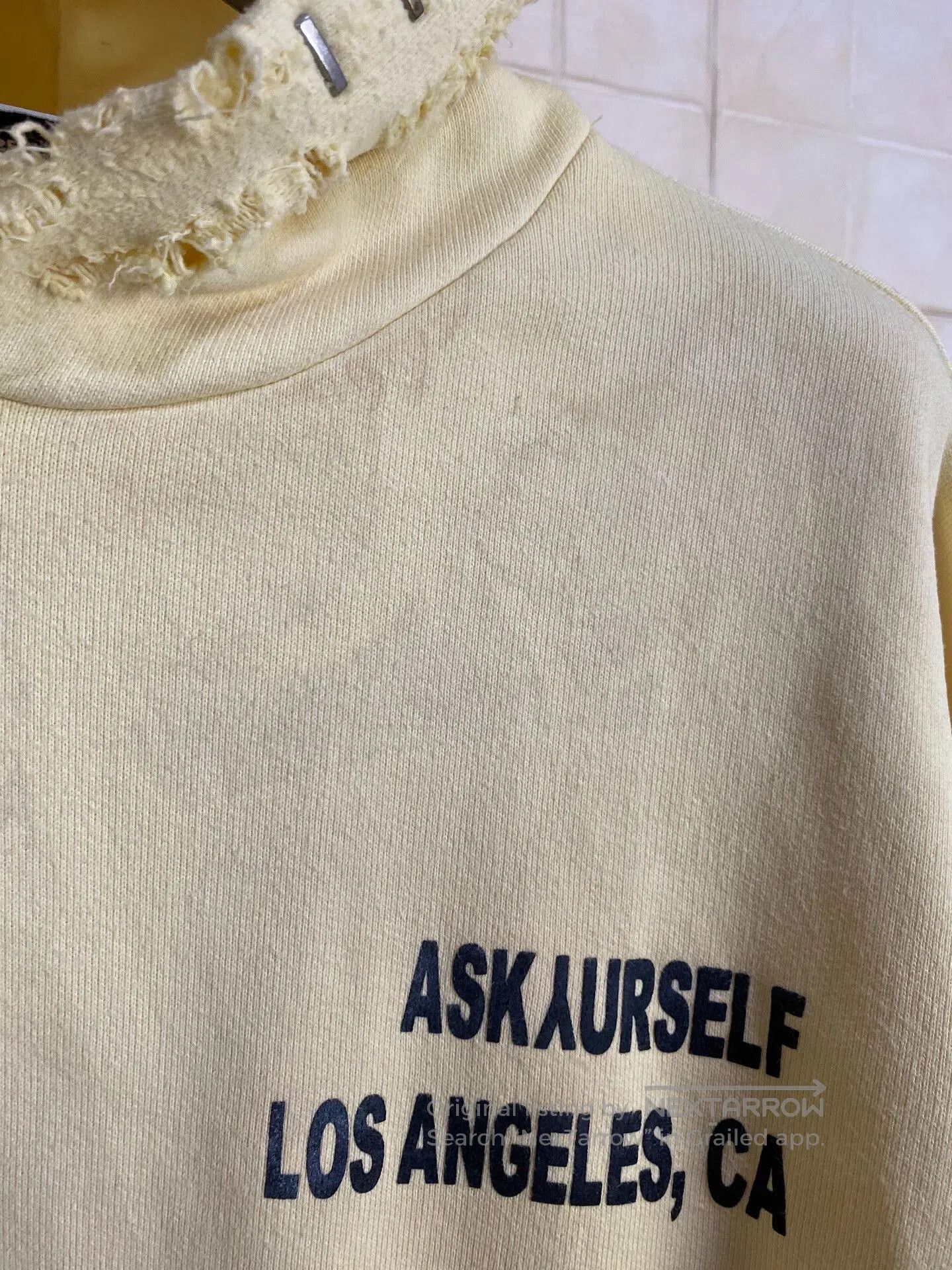 Askyurself Vintage Lemon Yellow Hoodie. Size US L / EU 52-54 / 3 - 6 Thumbnail