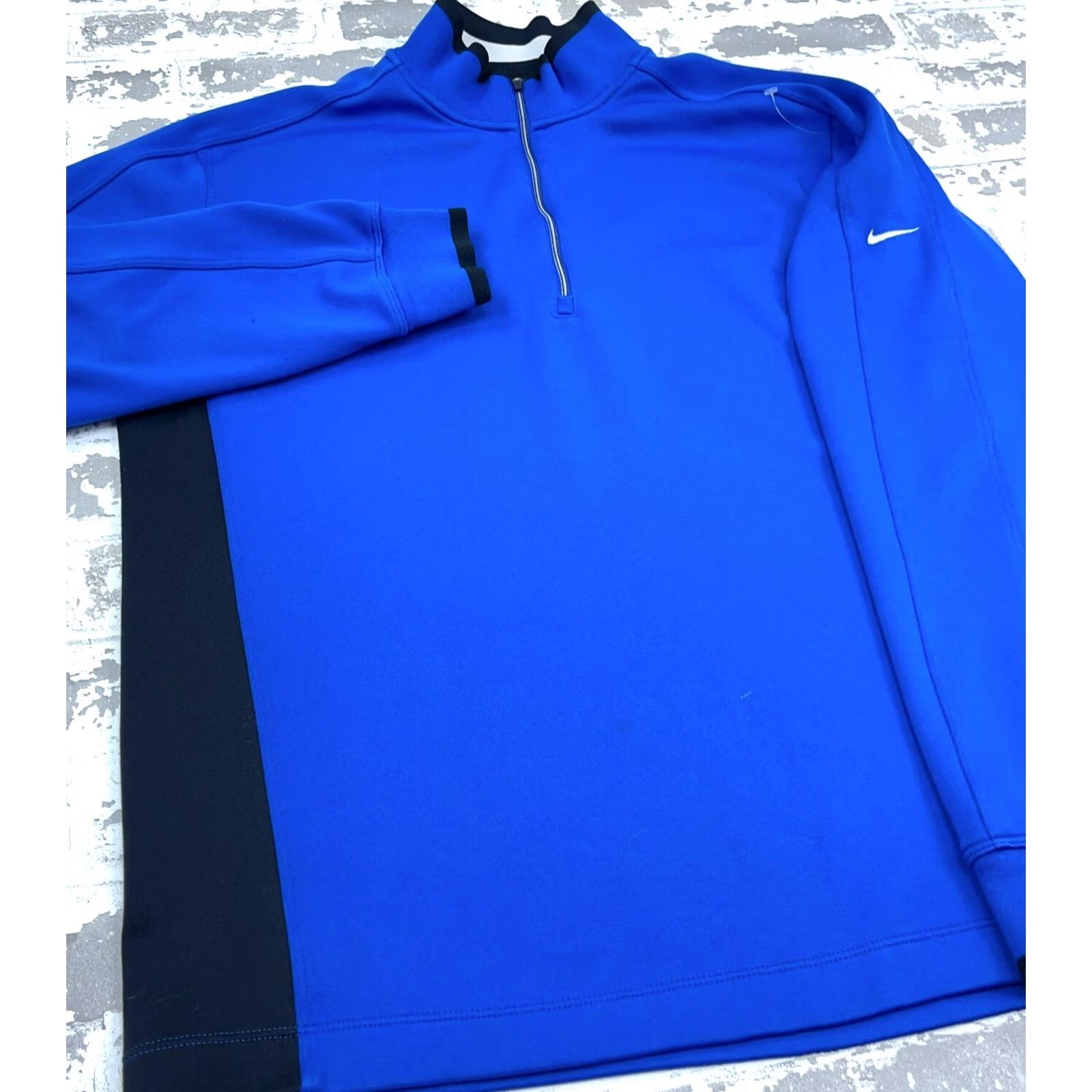 Nike Nike Golf Sweatshirt Men Medium Royal Blue Pullover Quarter Zip Dri Fit Sweater Size US M / EU 48-50 / 2 - 4 Thumbnail