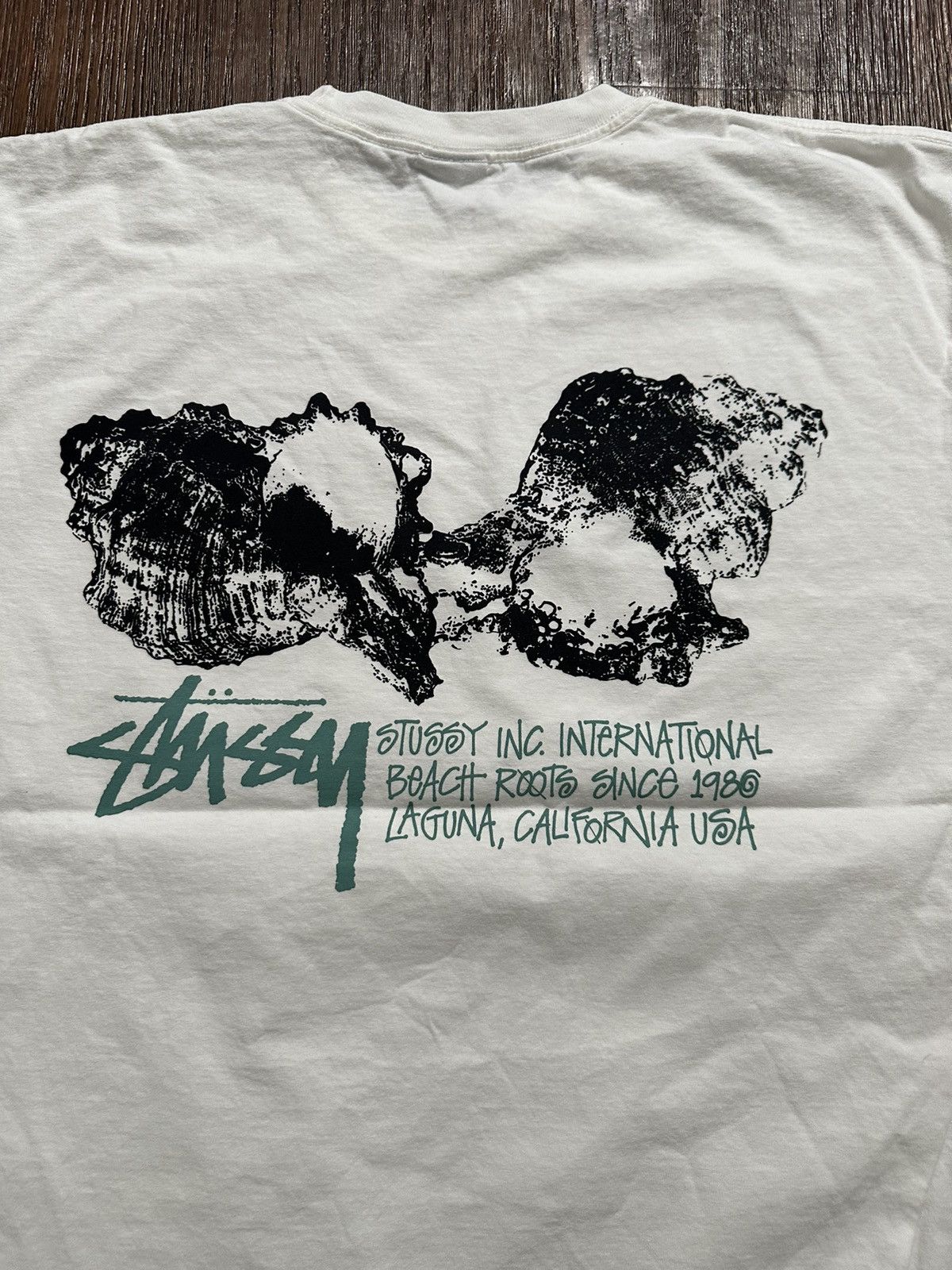 Stussy White Stussy Sea Shells Tee Size US XL / EU 56 / 4 - 5 Thumbnail
