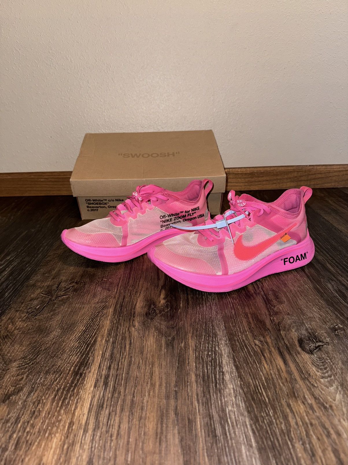 nike off white pink tulip