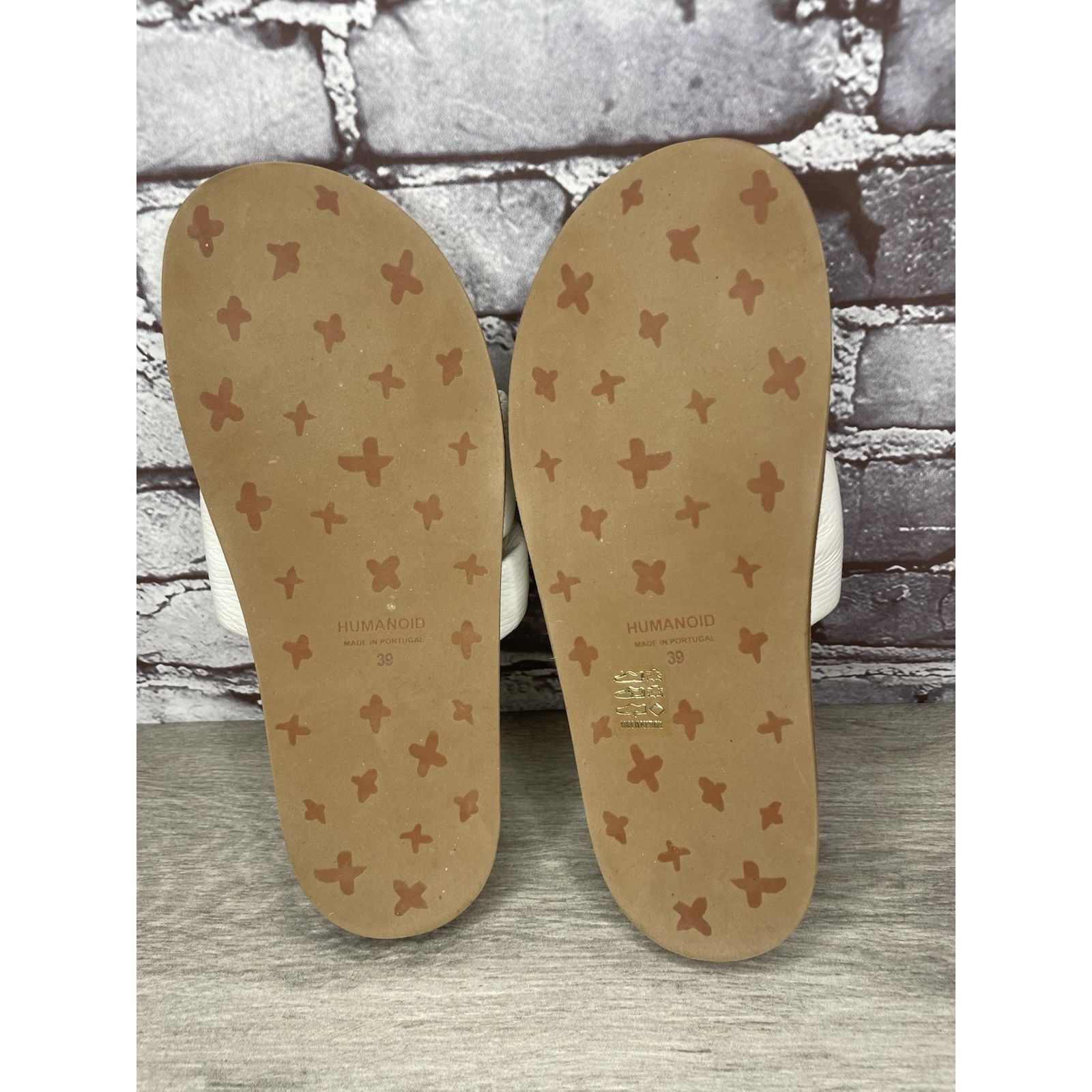 Other Humanoid White Leather Platform Strap Slides Wedge Sandals W Size US 8.5 / IT 38.5 - 9 Thumbnail