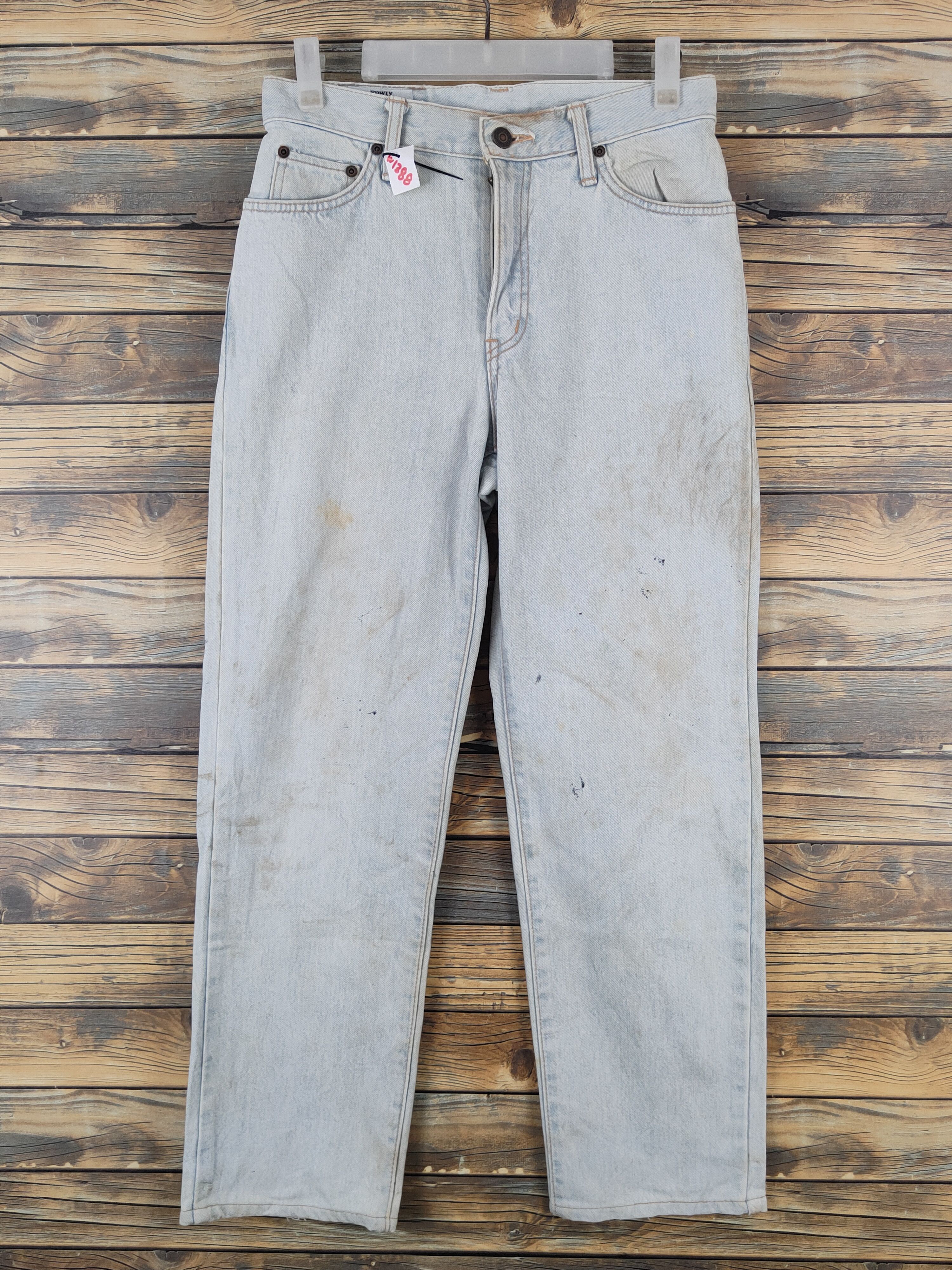 Edwin Edwin Light Blue Distressed Ripped Jeans #W1388 Size US 29 - 1 Thumbnail