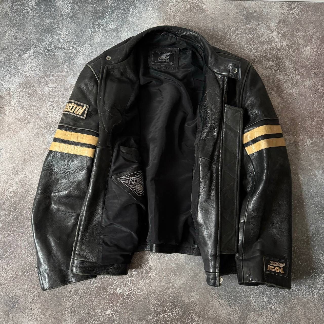 Redskins Vintage Racing Faded Leather Jacket