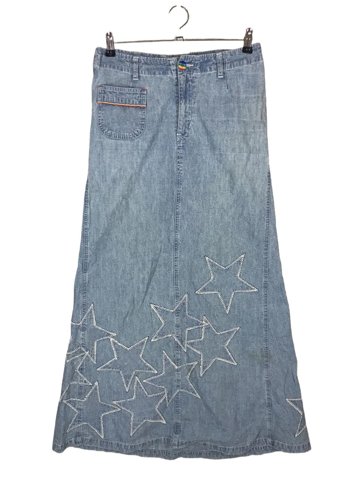 Hysteric Glamour 🔥HYSTERIC GLAMOUR🔥 MAXI SKIRT STAR RAINBOW DESIGN Size 29" - 1 Thumbnail