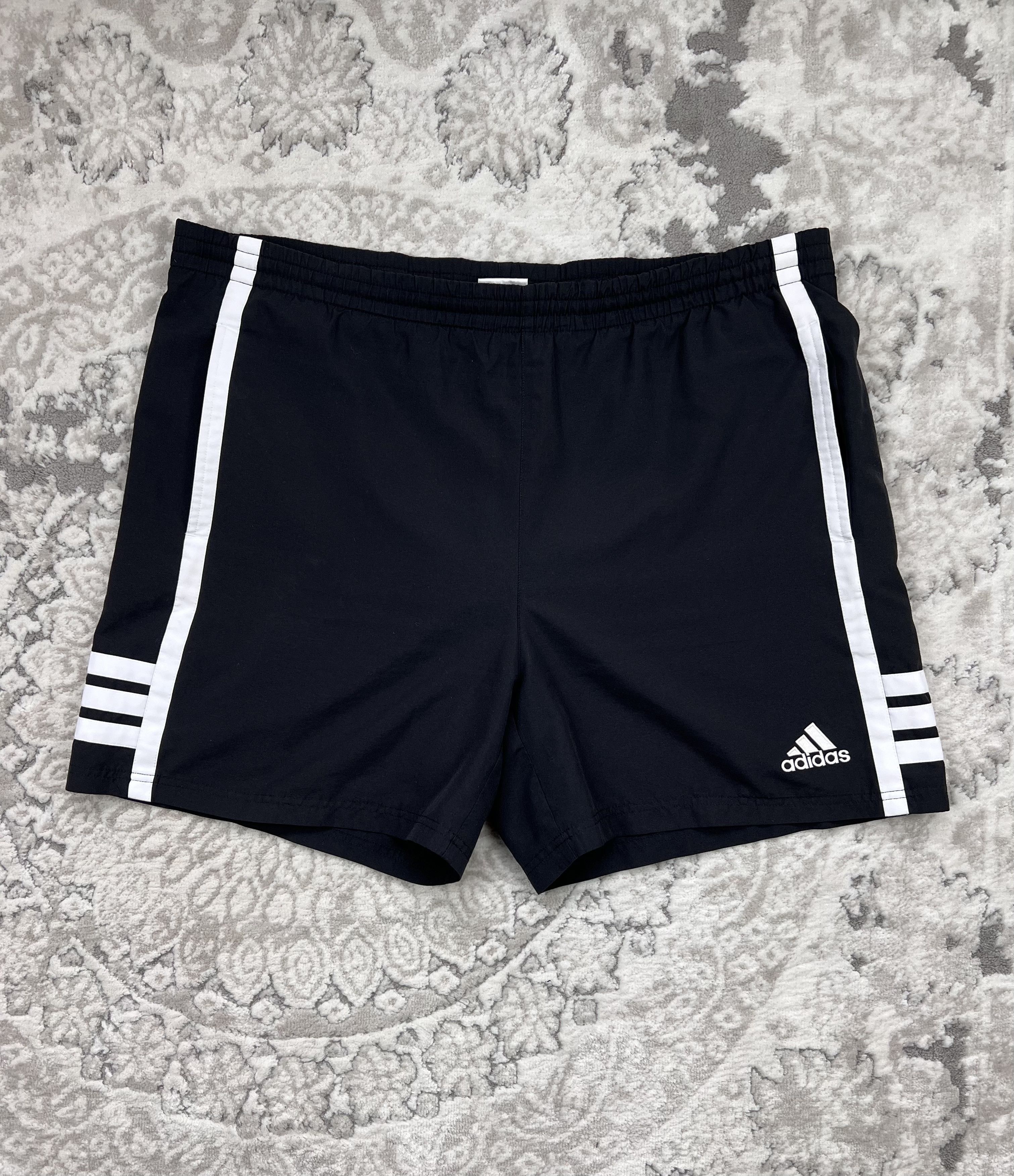 Adidas × Vintage Vintage Adidas 3-Stripes Swim Shorts Y2K XL Size US 36 / EU 52 - 1 Thumbnail