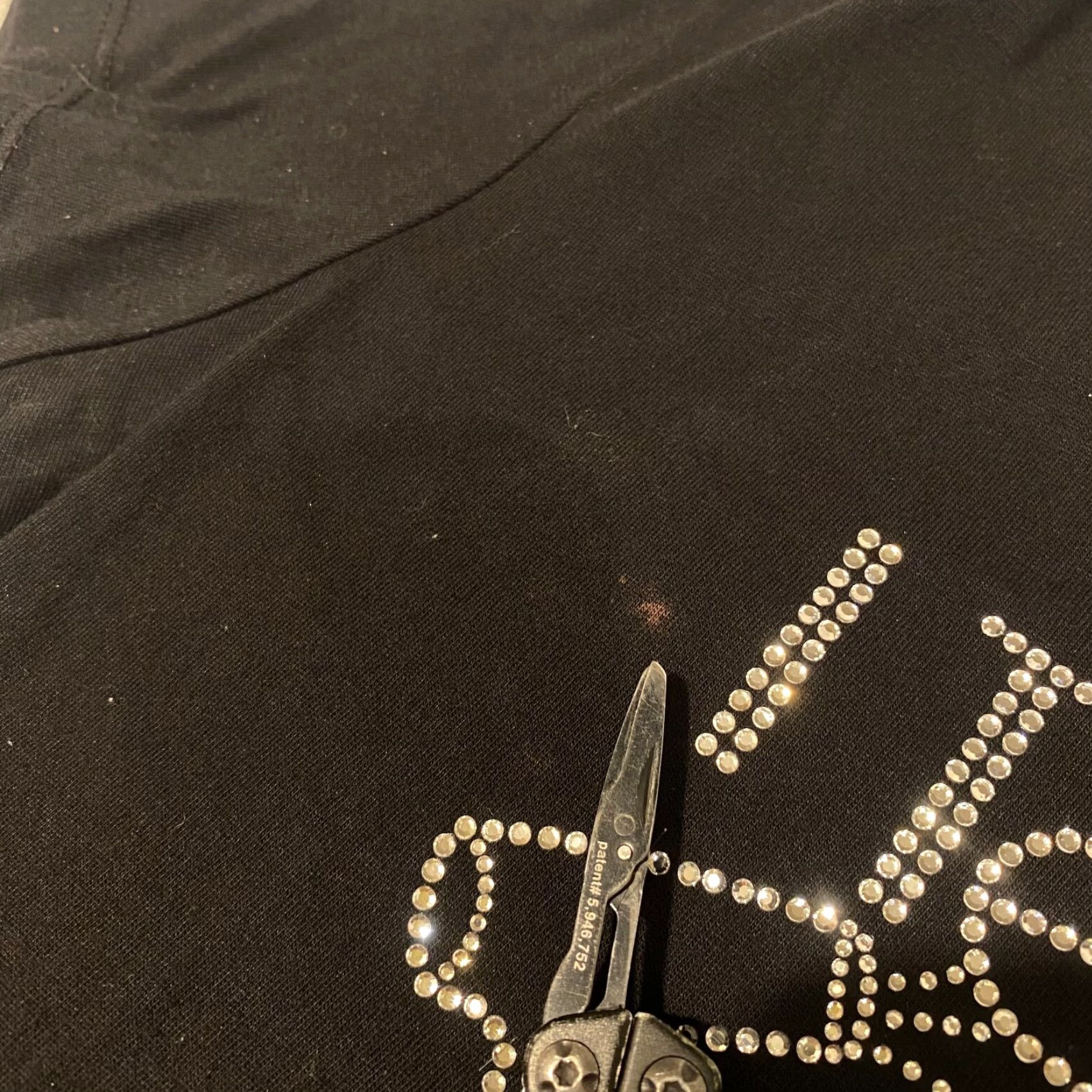 Bell Funny Tshirt Cosmetologist Logo Black S Rhinestone Crystal I Tease & Blow Size S / US 4 / IT 40 - 3 Thumbnail
