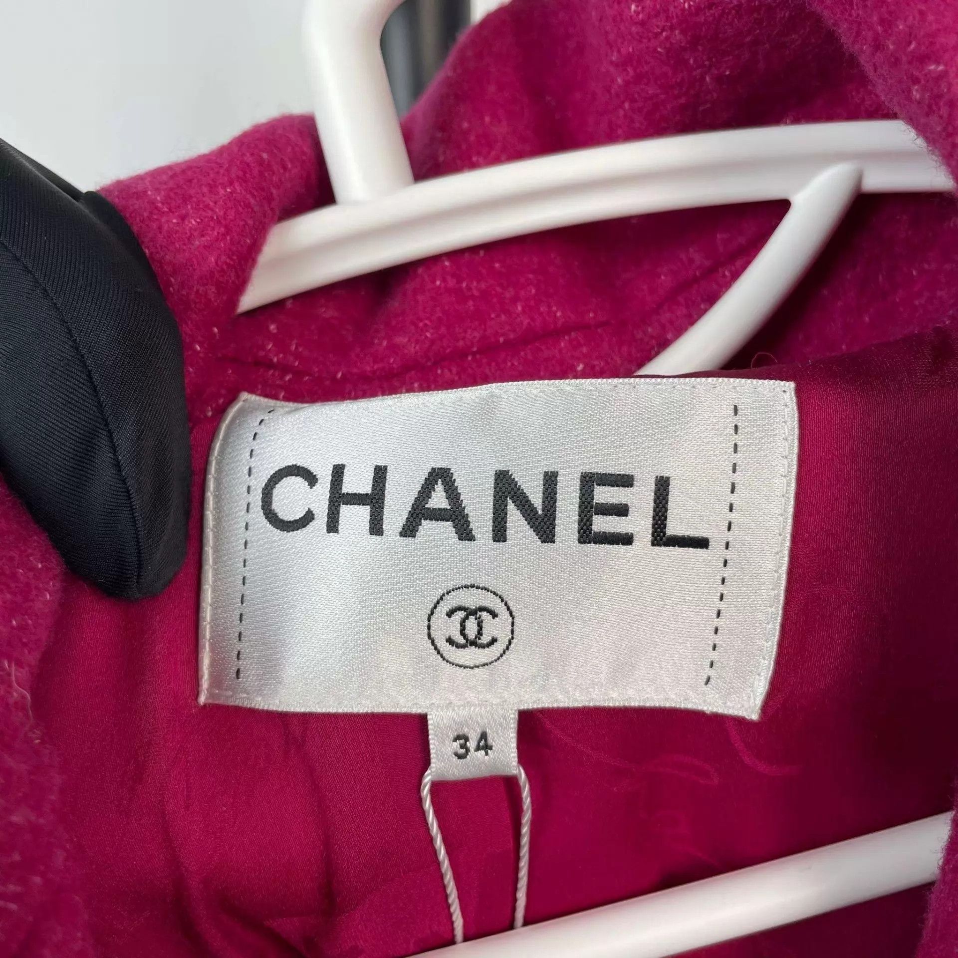 Chanel Chanel Pink Wool Jacket 34 EU Size XS / US 0-2 / IT 36-38 - 7 Thumbnail