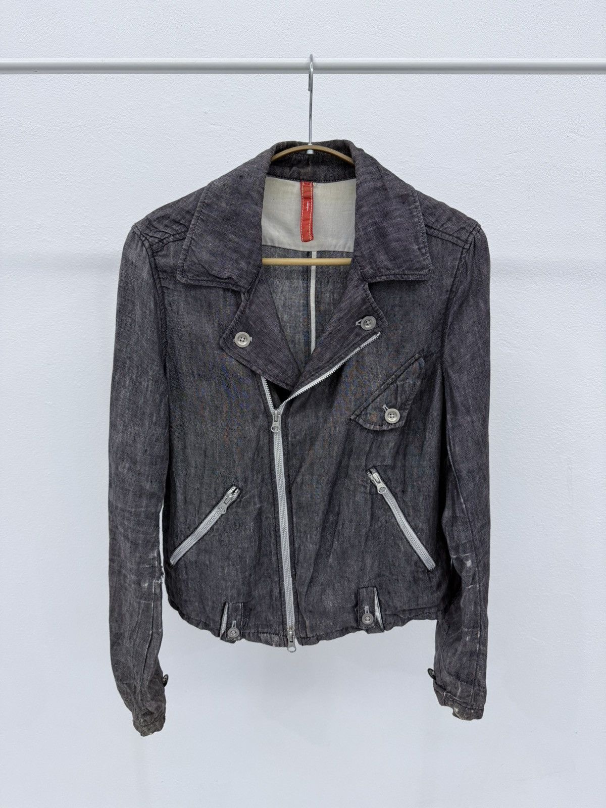 Beams Plus Vintage Distressed BEAMS Double Collar Denim Jacket Size S / US 4 / IT 40 - 1 Thumbnail