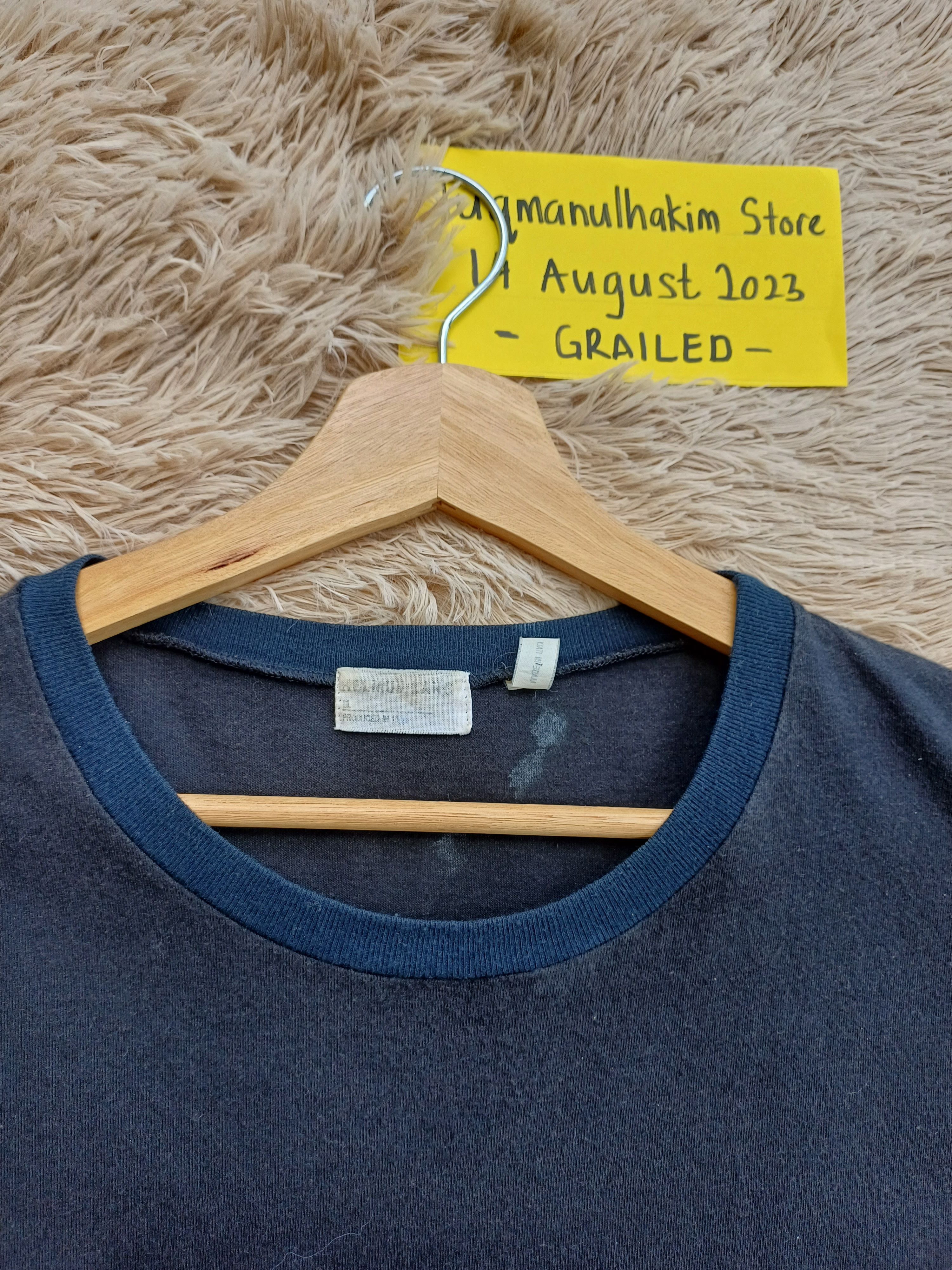Helmut Lang Vintage SS1998 Helmut Lang Jeans Limited Ed Spellout Tshirt Size US M / EU 48-50 / 2 - 8 Thumbnail