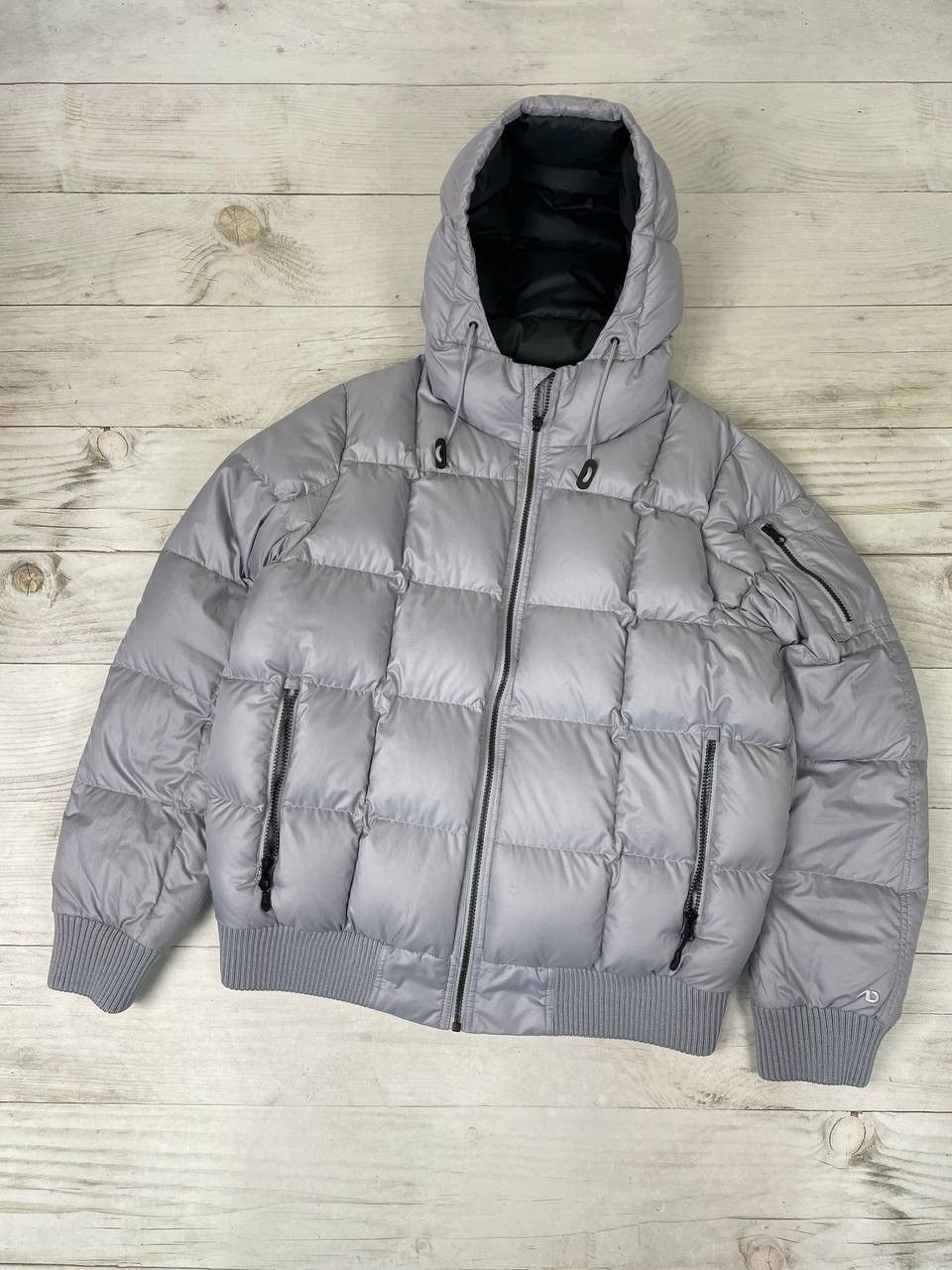 Vintage Nike Down Hooded Jacket 00s Travis Style Y2K
