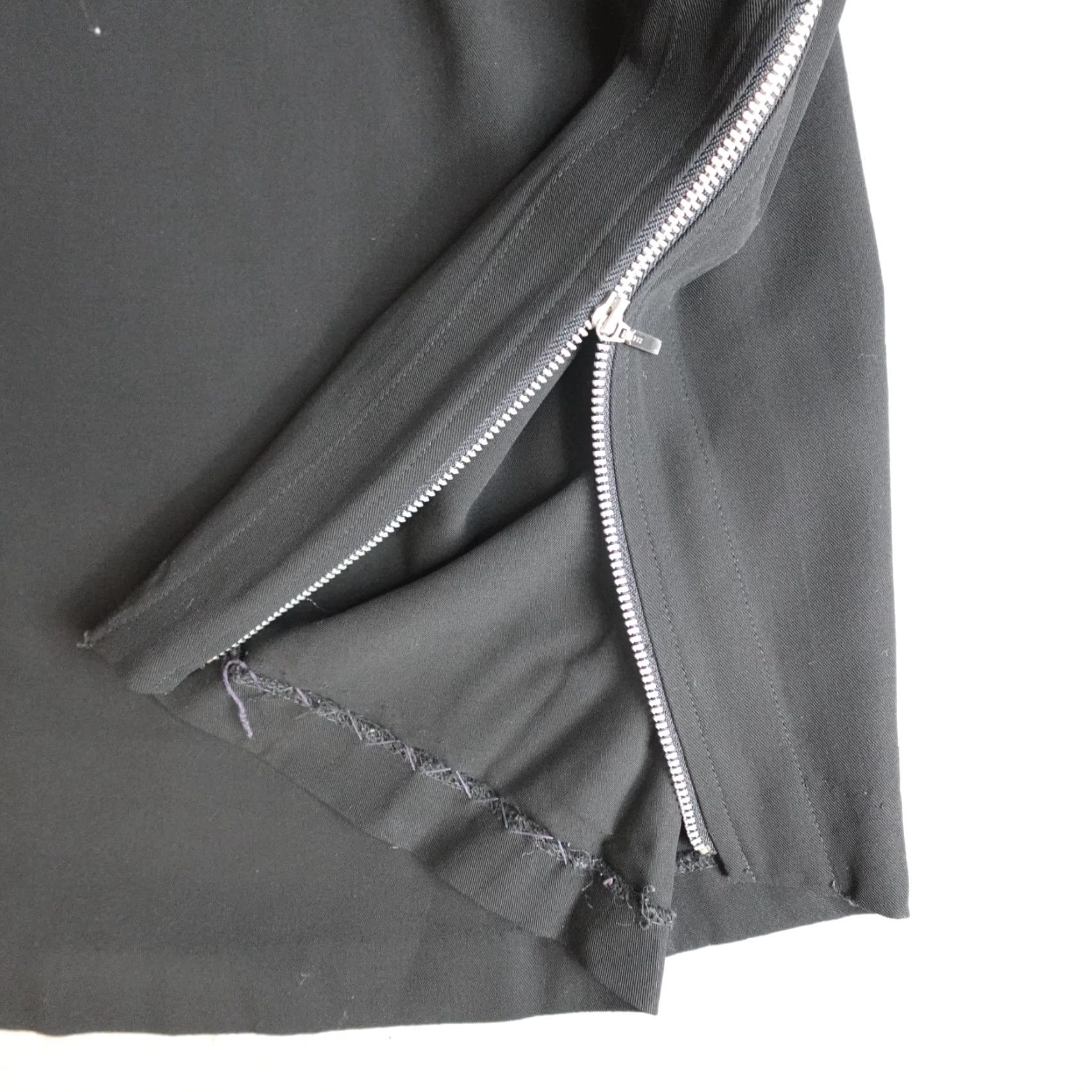 Vintage URU Ayako Shimato Womens Skirt XL Black Wool Made in Japan Dark Academia Size 28" / US 6 / IT 42 - 7 Thumbnail
