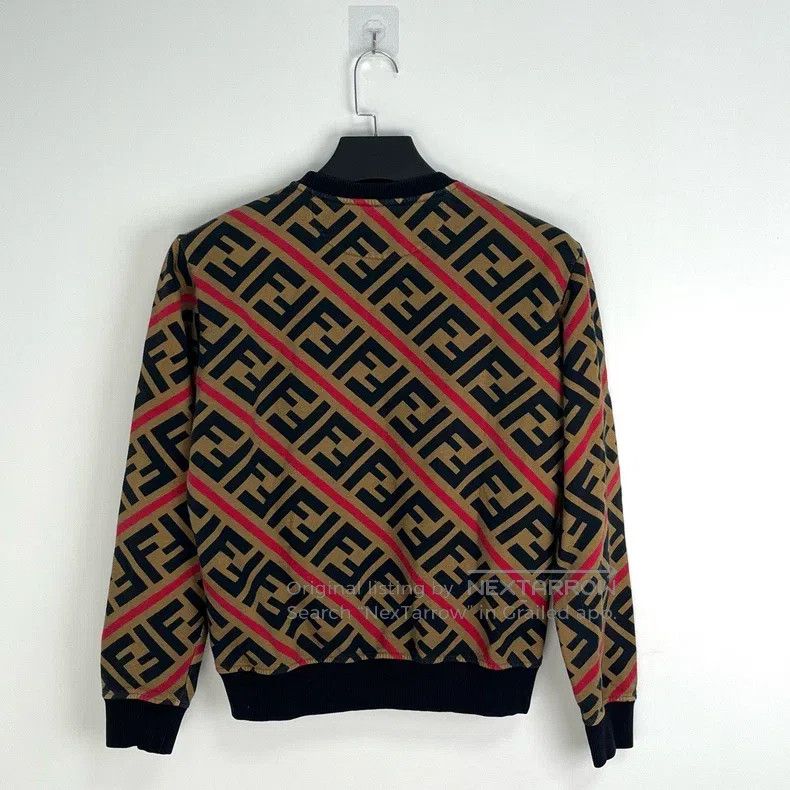 Fendi Fendi FF Full Print Monogram Sweatshirt Size US S / EU 44-46 / 1 - 2 Thumbnail