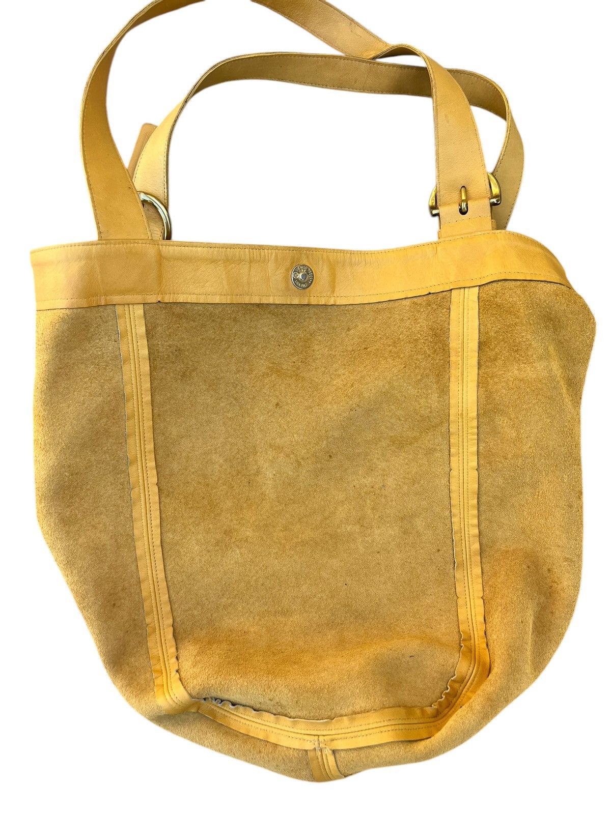 Leather Vintage 90s COACH Scratches Stains Patina Leather Tote Bag Size ONE SIZE - 23 Thumbnail