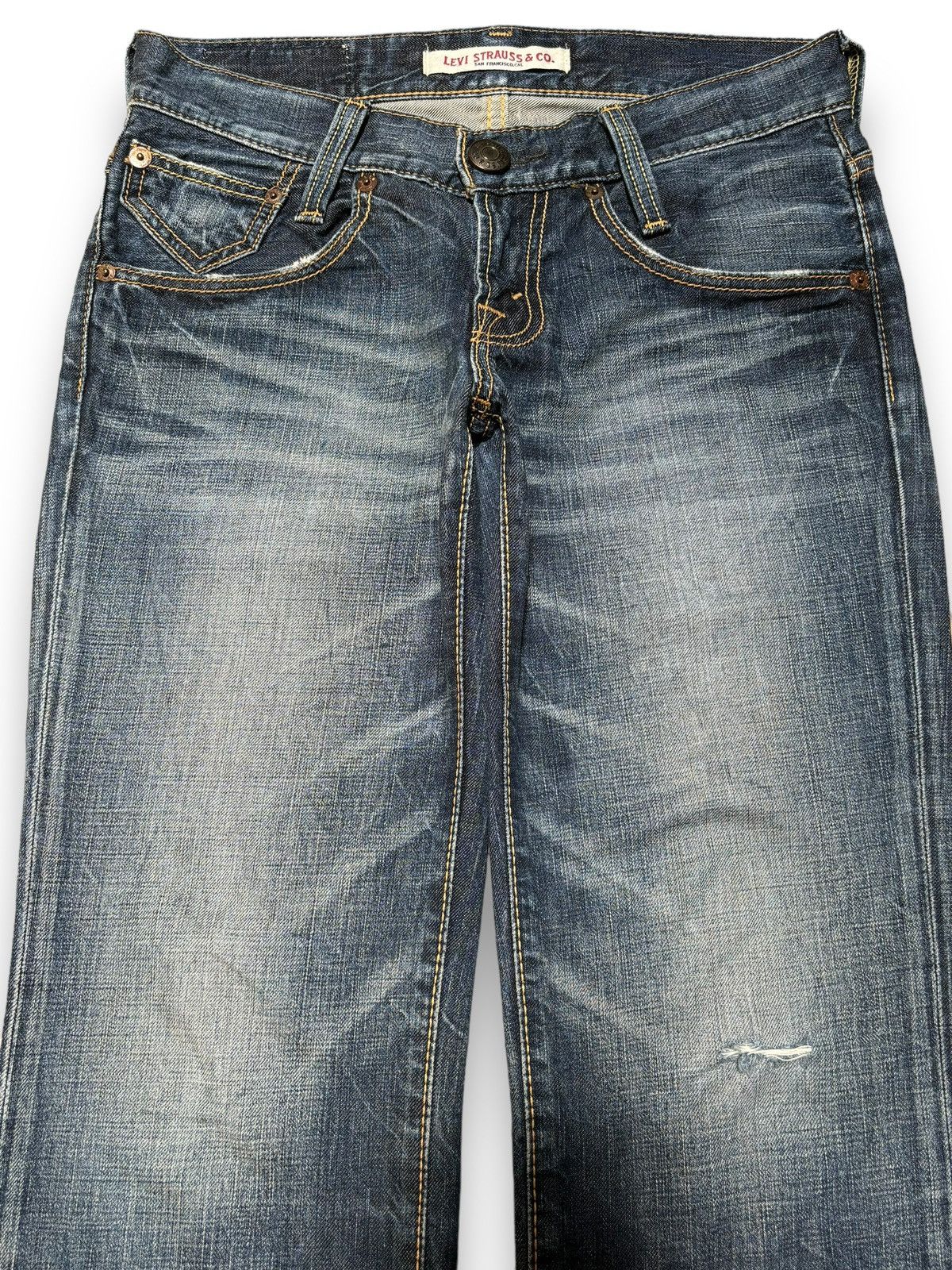 Levi's Vintage 90s Levis American Classic Blue Wash Ripped Jeans Size US 30 / EU 46 - 3 Thumbnail