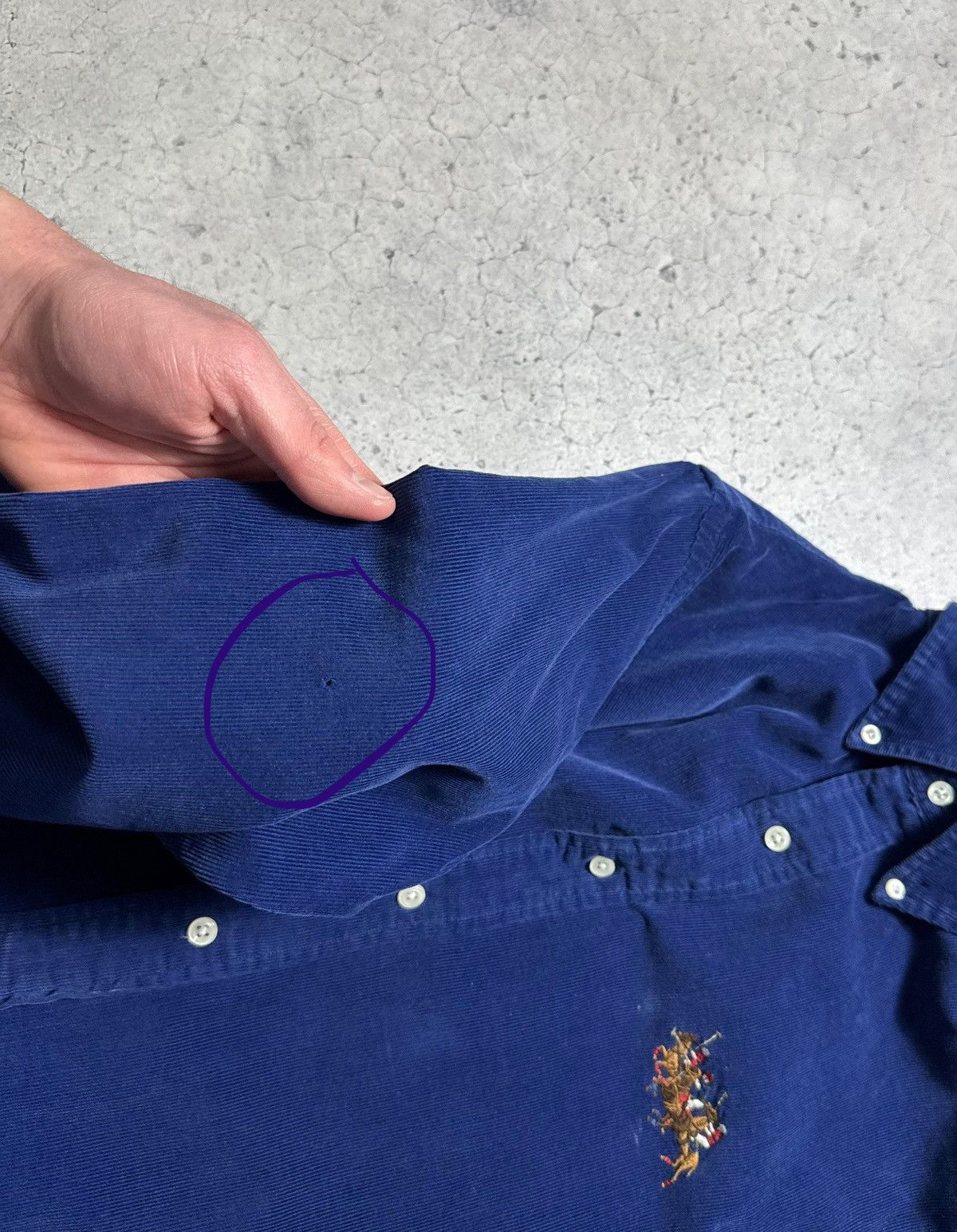 Polo Ralph Lauren Polo Ralph Lauren Velvet Corduroy Button Up Big Pony Shirt Size US M / EU 48-50 / 2 - 10 Thumbnail