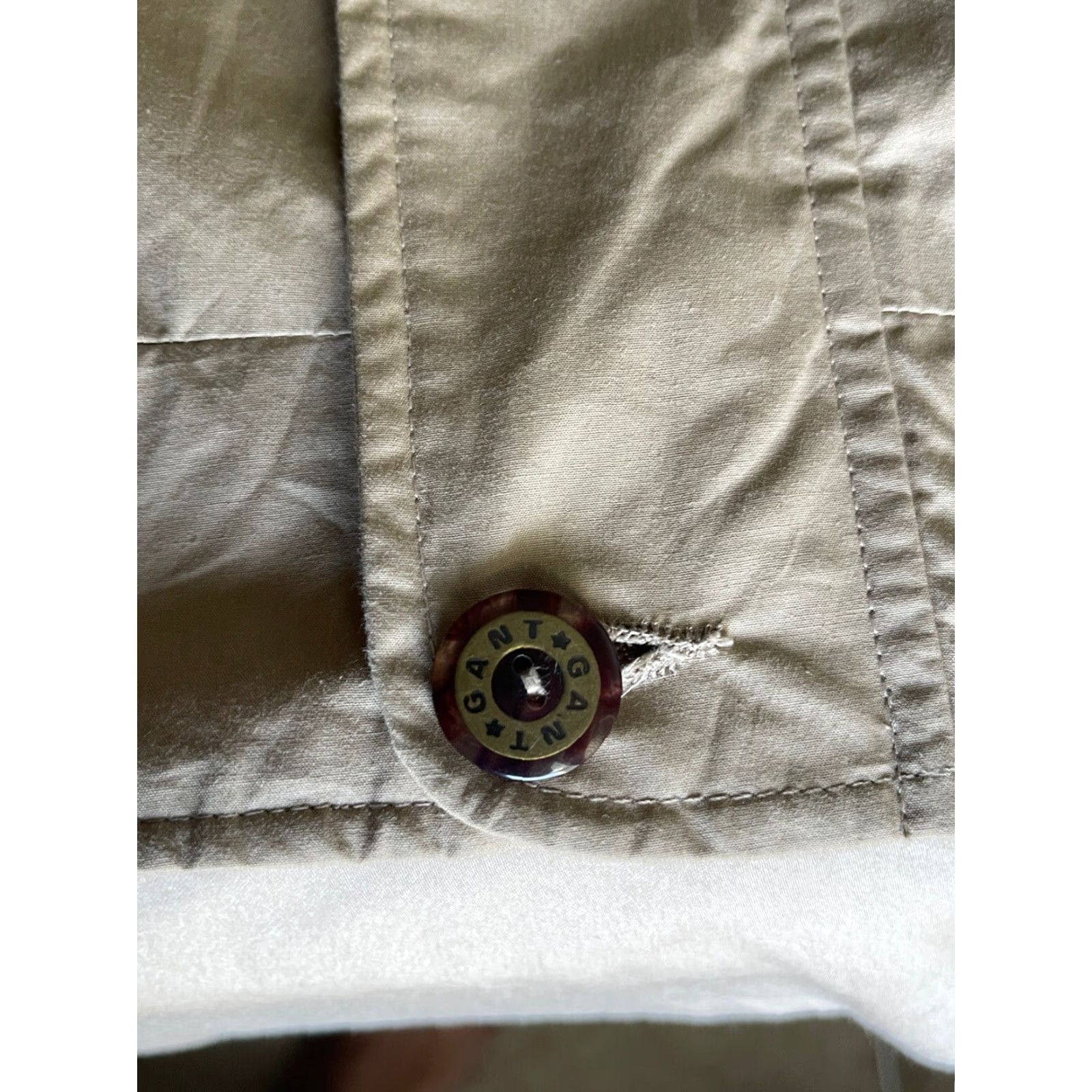 Gant VINTAGE GANT Lined Leather Collar Bomber Jacket Dad Grandpa Winter Plaid 2XL Beige Dry Clean Only Mens Regular XXL Size US XXL / EU 58 / 5 - 7 Thumbnail