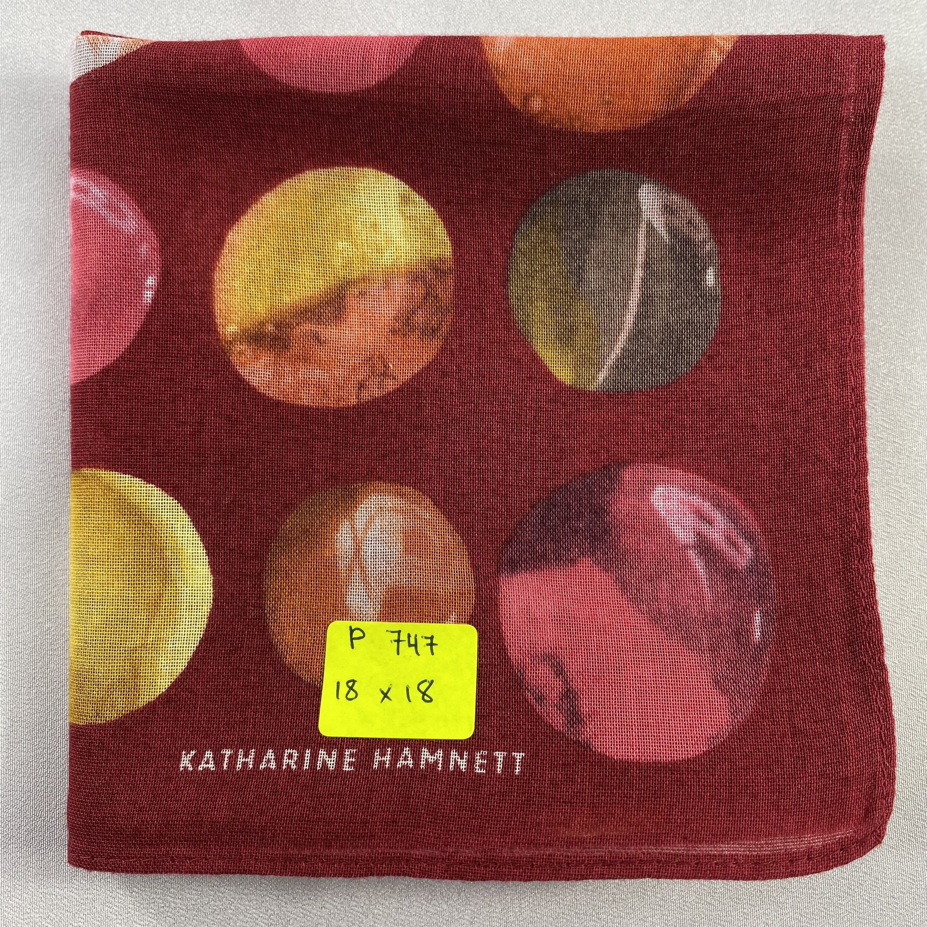Katharine Hamnett London × Vintage Katharine Hamnett Bandana/ Handkerchief / Neckerchief-P747 Size ONE SIZE - 5 Thumbnail